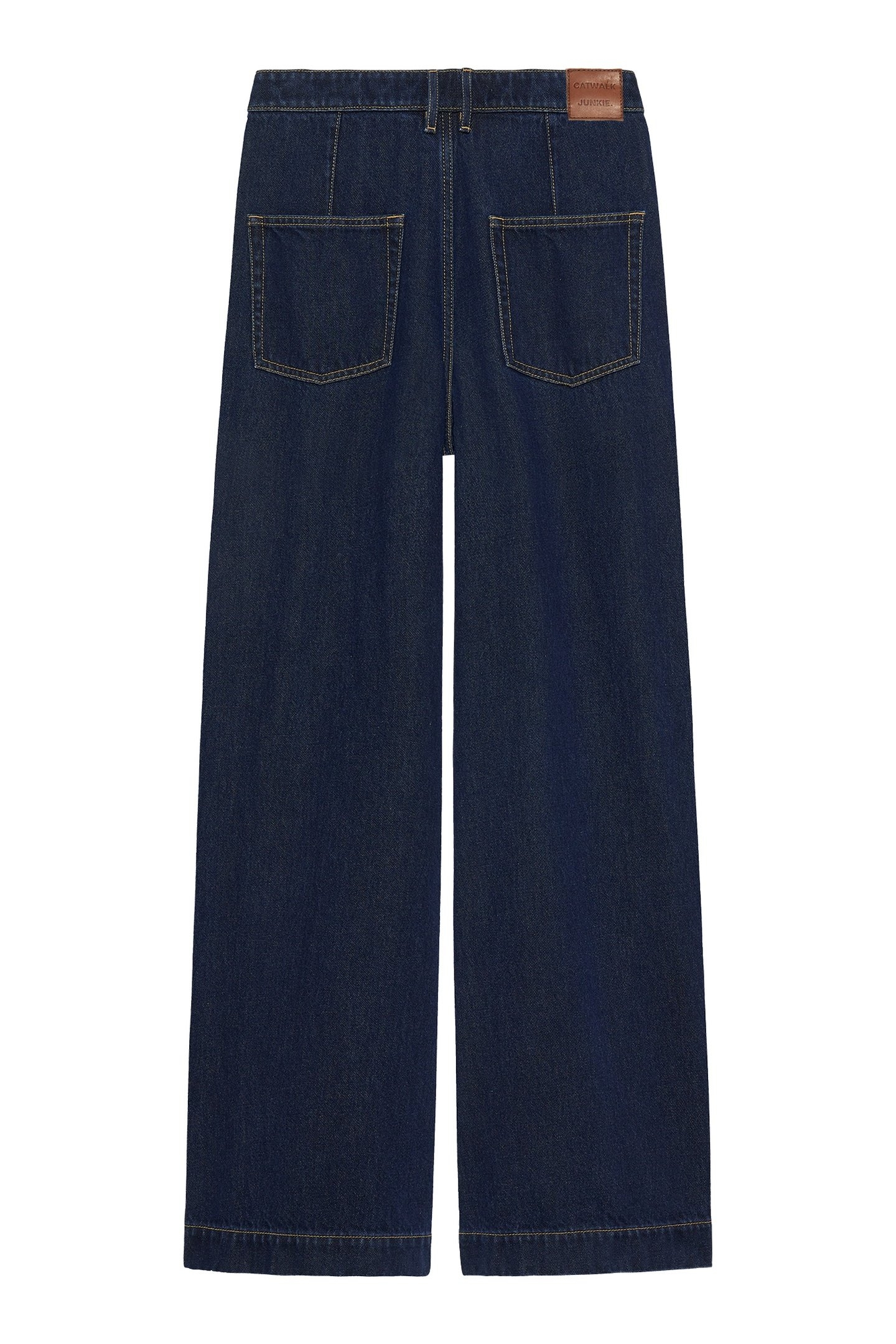 WIDE LEG JEANS DARK BLUE 5