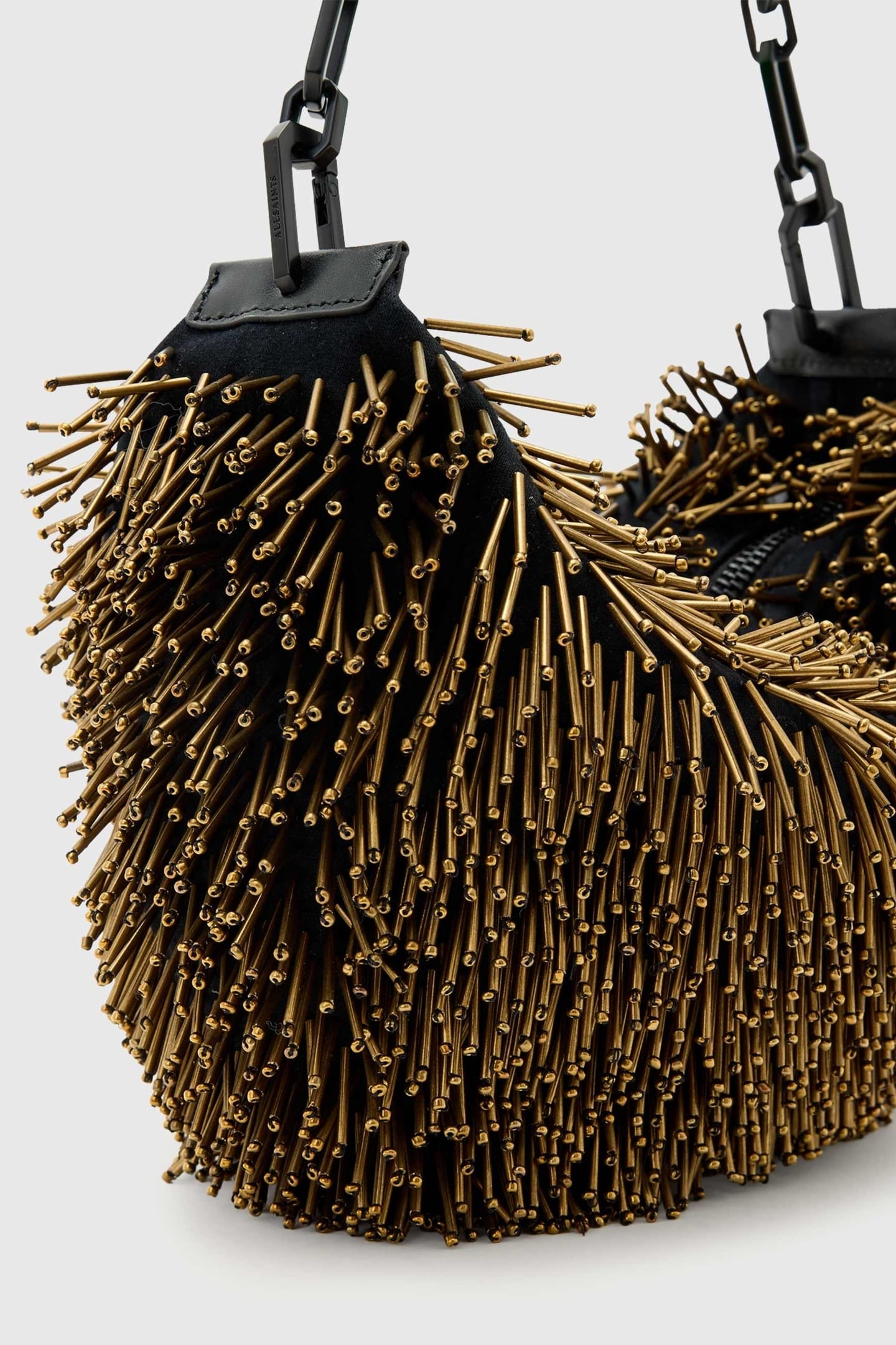 MADEA CHAIN BEAD BAG WARM BRASS/BLACK 8