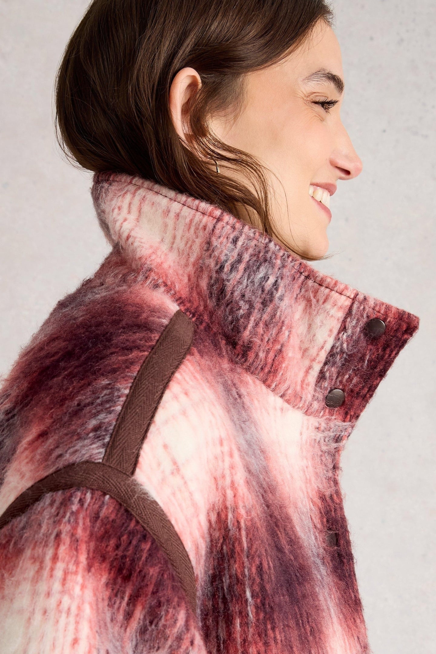 MARLOWE REVERSIBLE COAT PLUM MULTI 5