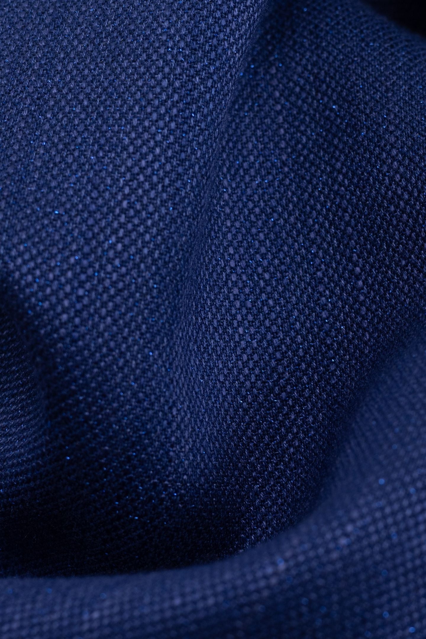 BLUE GLITTERY WIDE-LEG TROUSERS SAPPHIRE BLUE 7