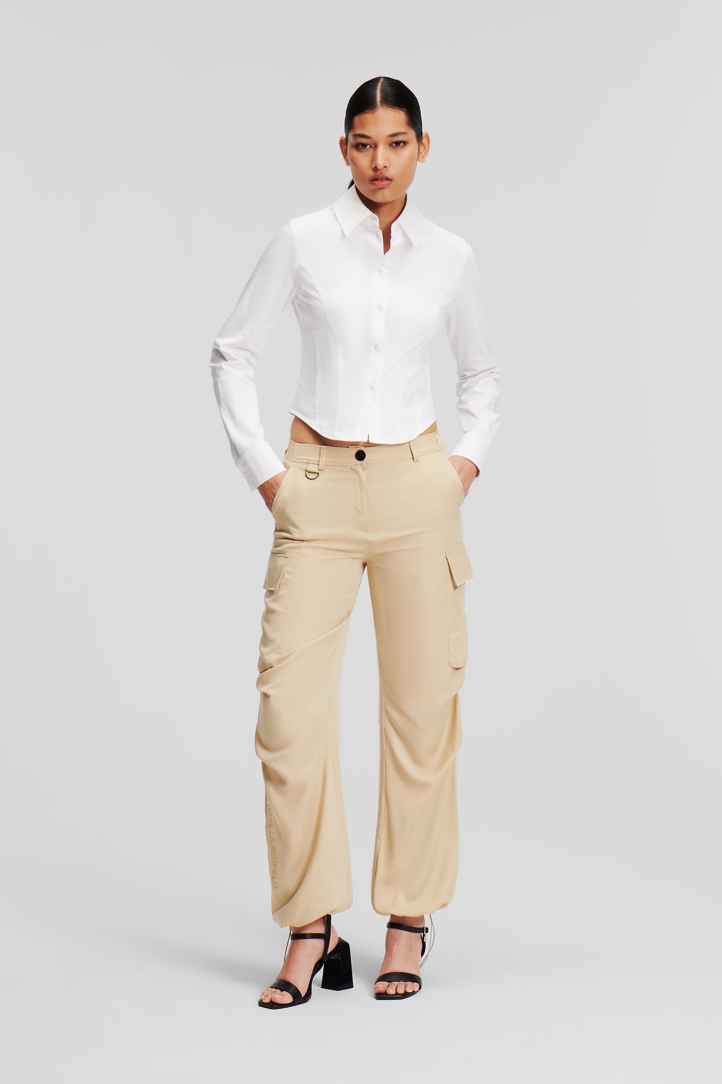 BEIGE SOFT CARGO PANT 1