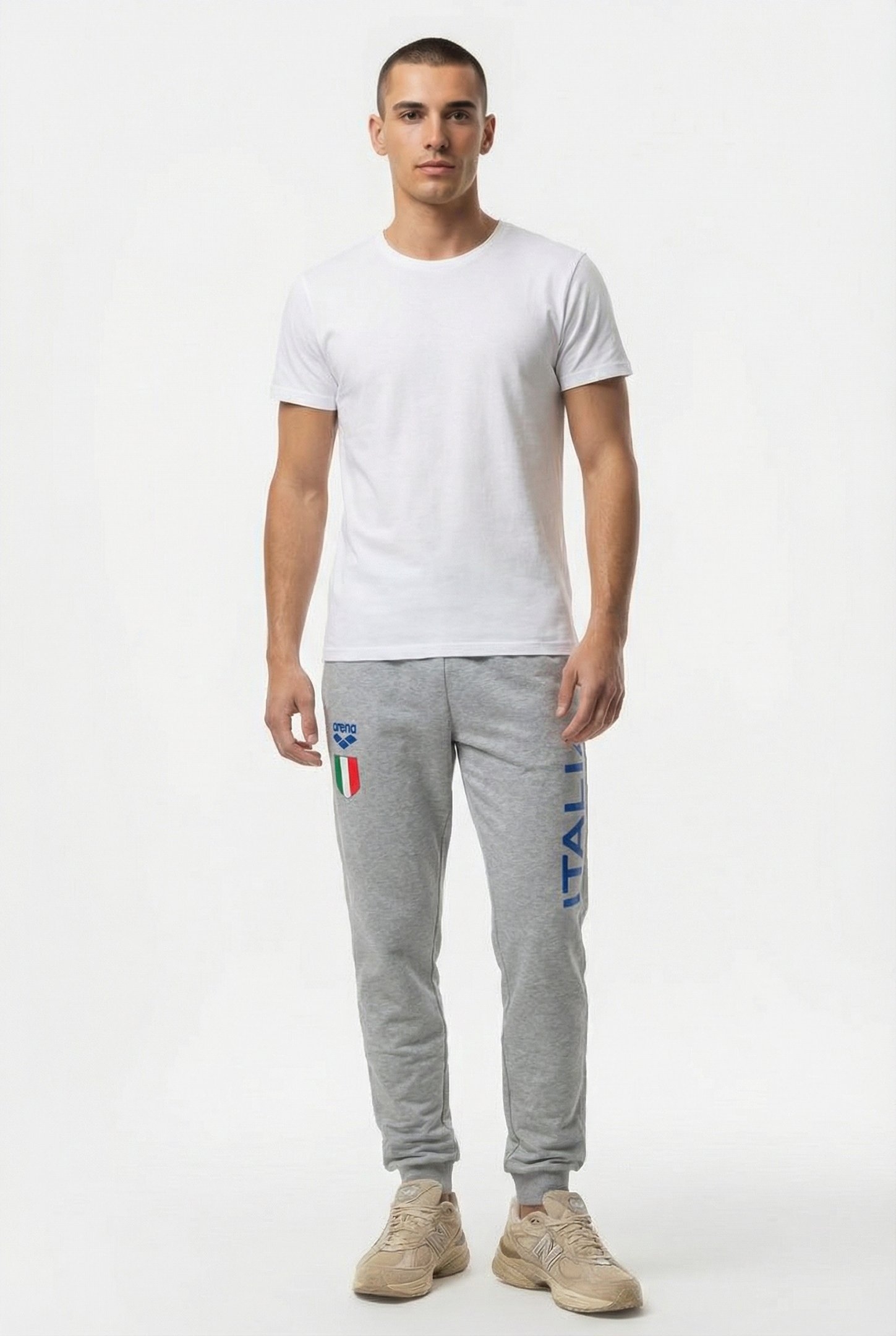 UNISEX ITALY FIN PANT MEDIUM GREY MELANGE 1