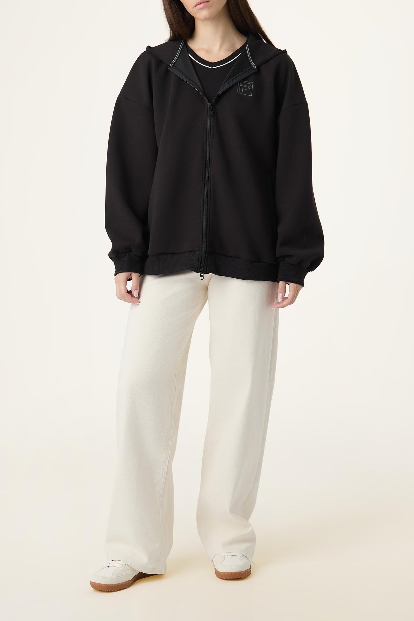 PAGANO OVERSIZED ZIP HOODIE BLACK 2