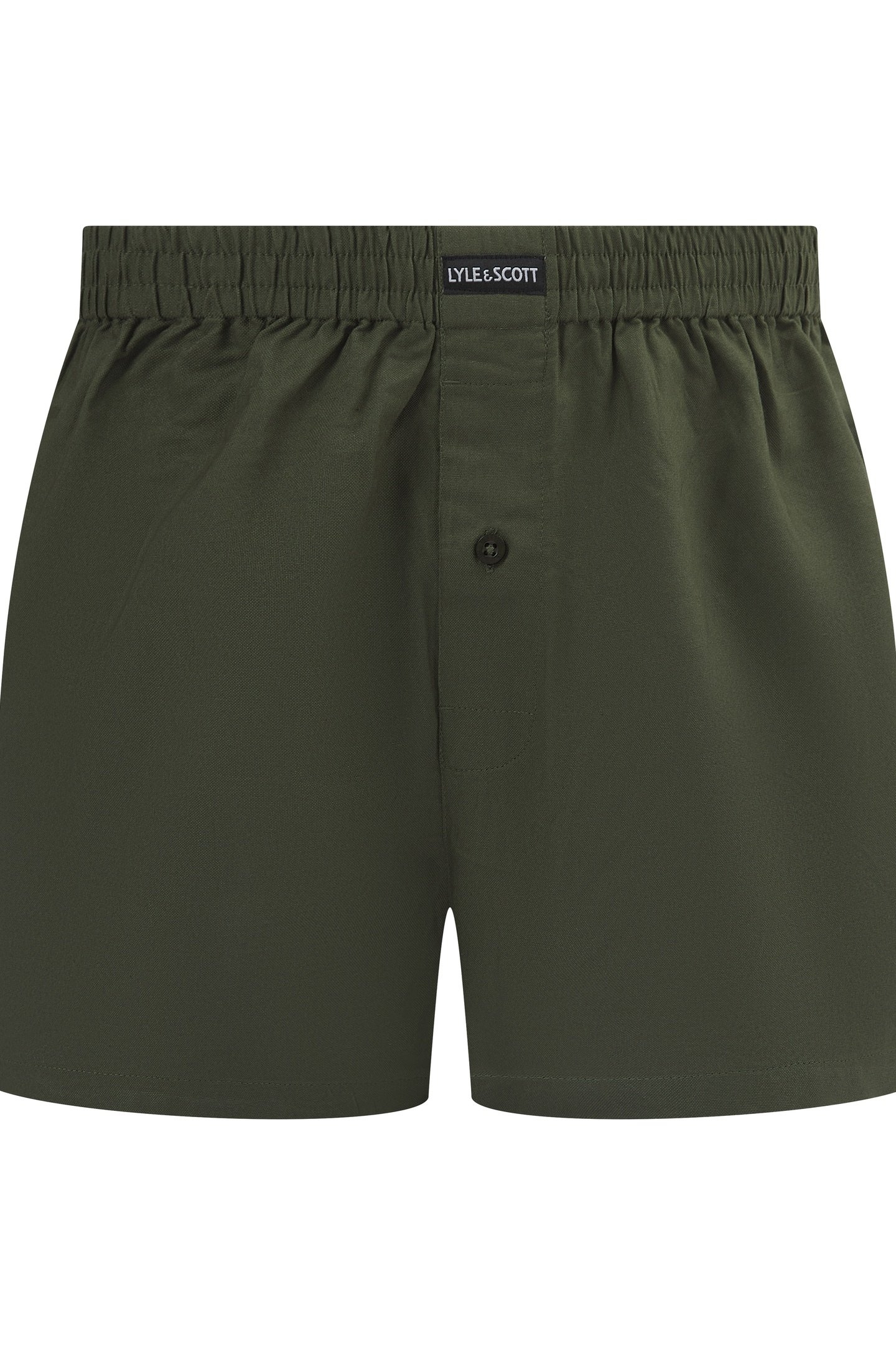BUSBY 2 PACK COTTON BOXER SHORT BLACK/CLIMBING IVY 3