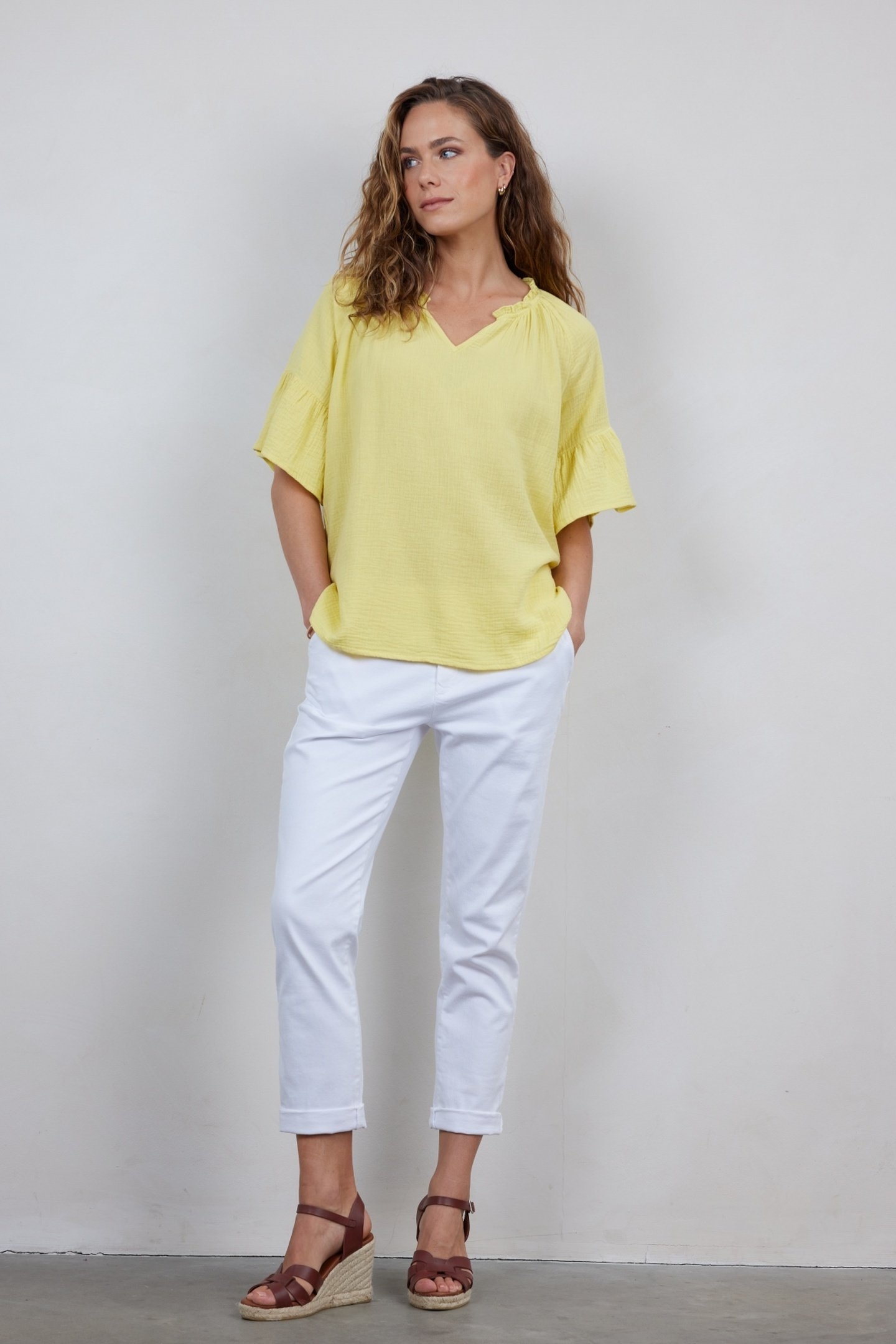 BLOUSE RUBY IN YELLOW CREAM 2