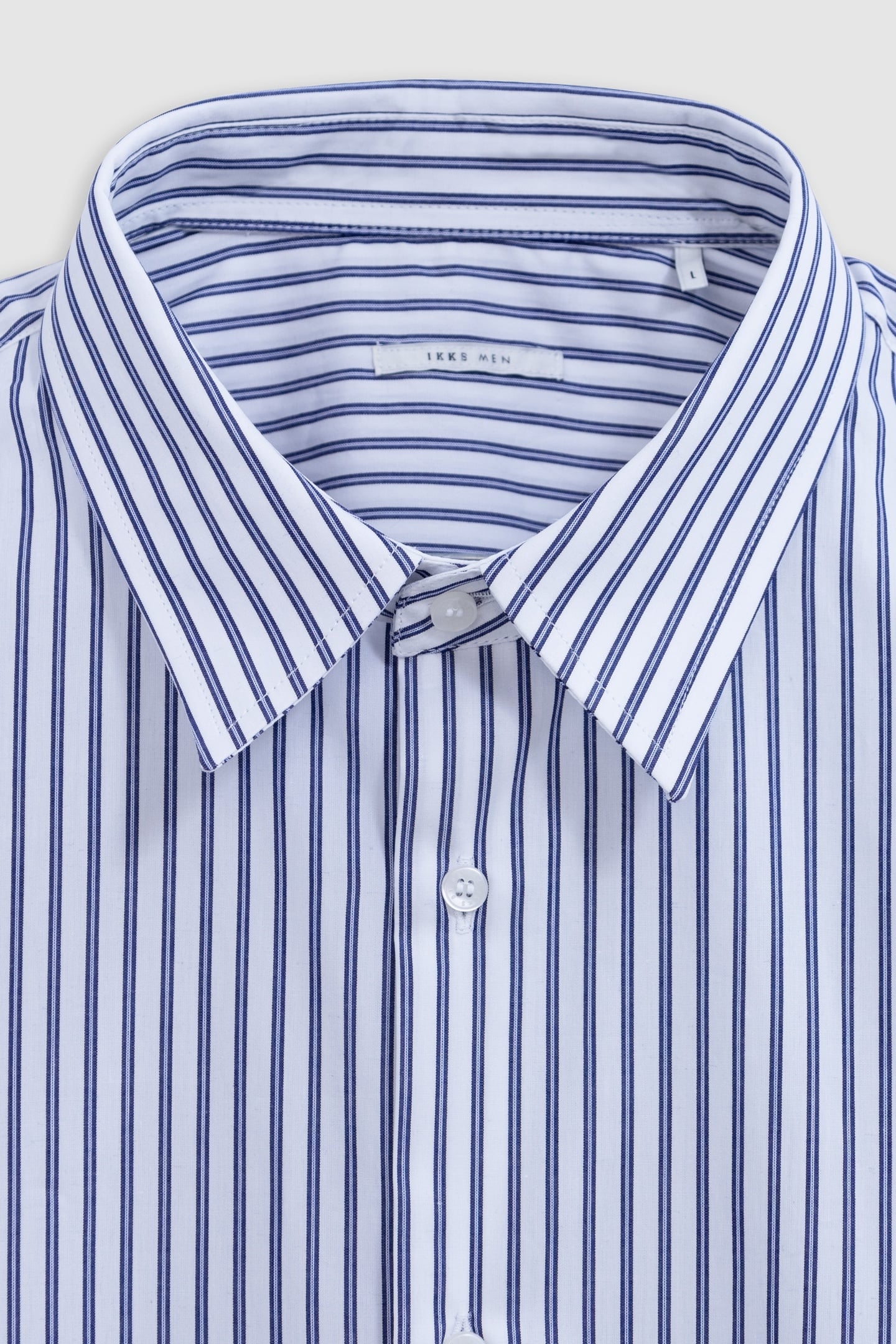 REGULAR BLUE STRIPED SHIRT 100% COTTON 6
