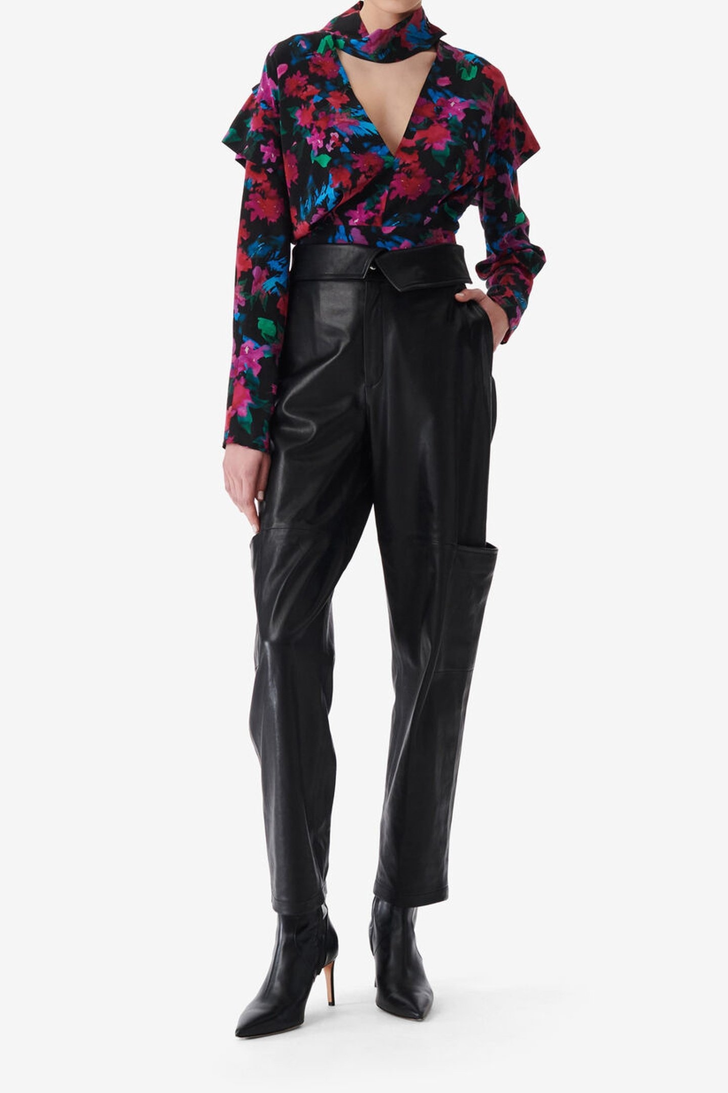 MARTINA TOP BLACK MULTICO 1