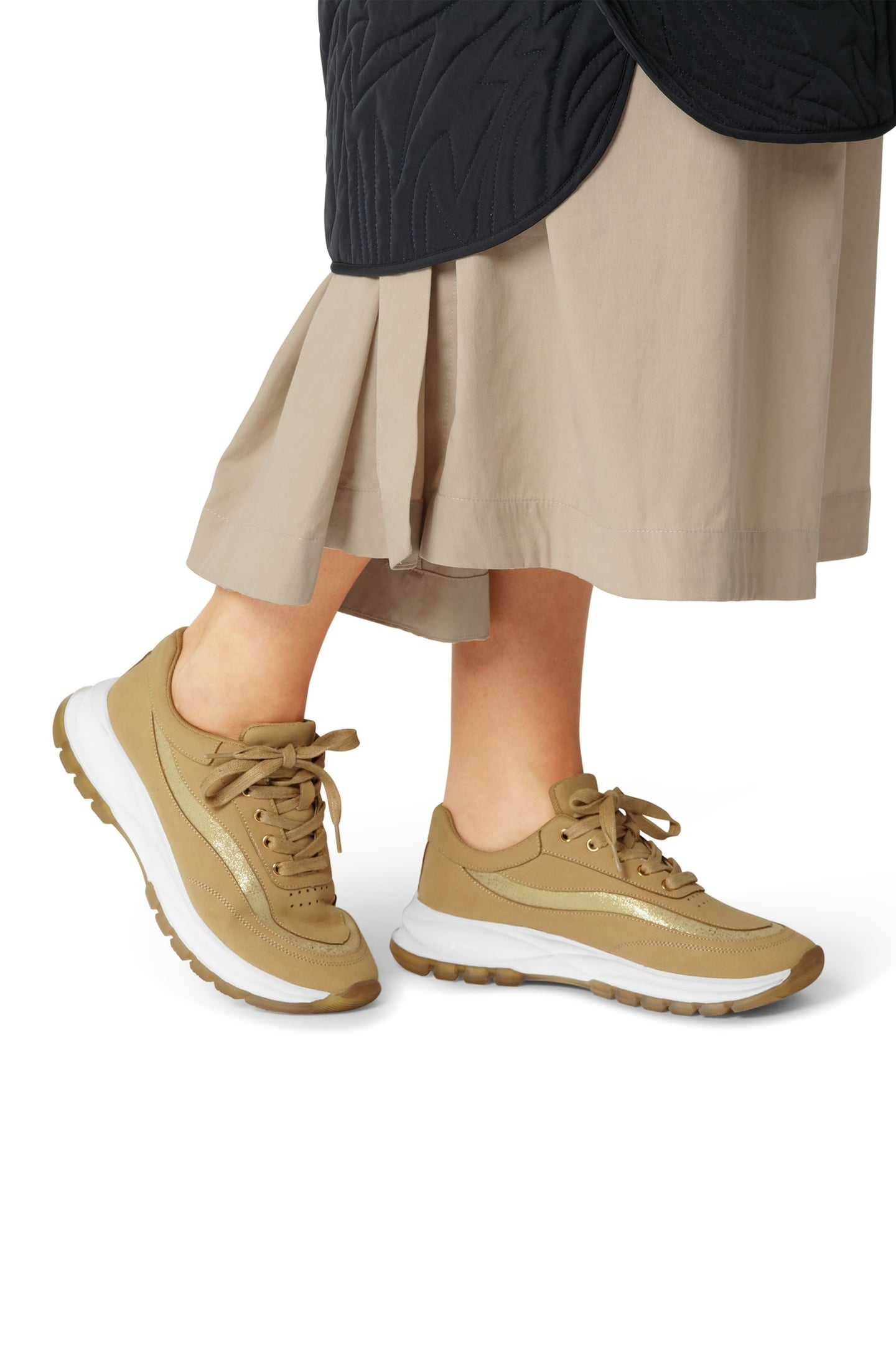 SHOES TILIA4072 LATTE WHITE 8