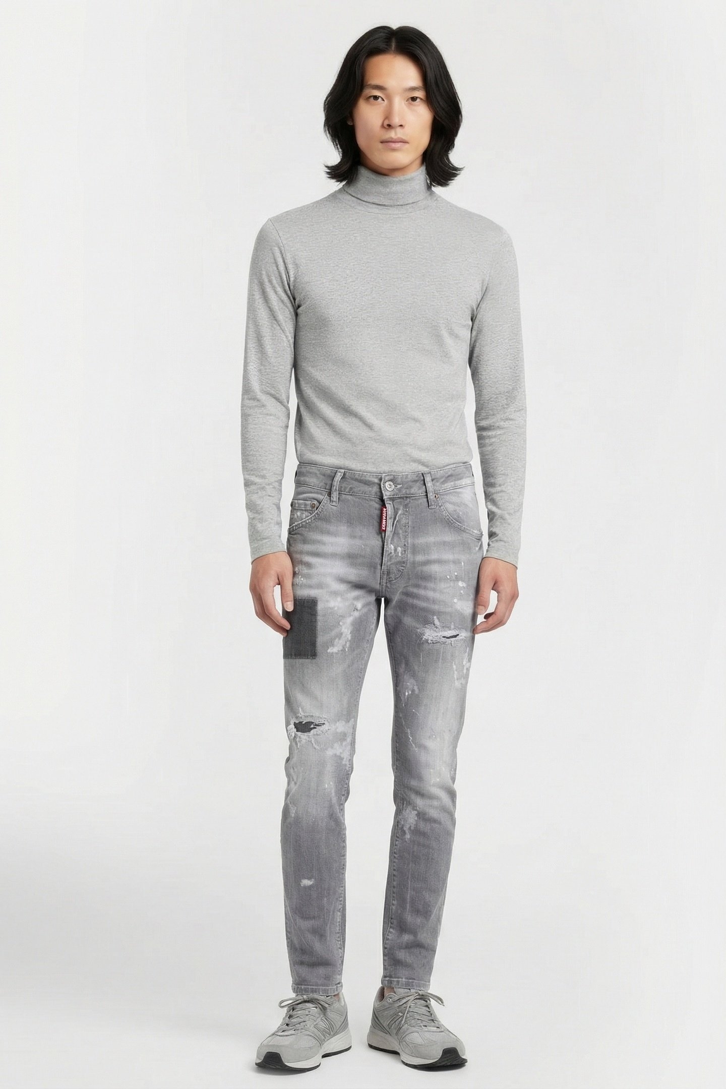 JEANS 5 POCKETS GREY 1