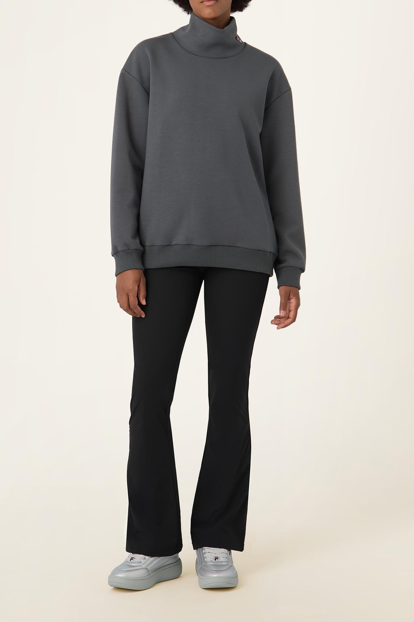 PAGANO LOOSE TURTLENECK SWEATSHIRT DARK SHADOW 2