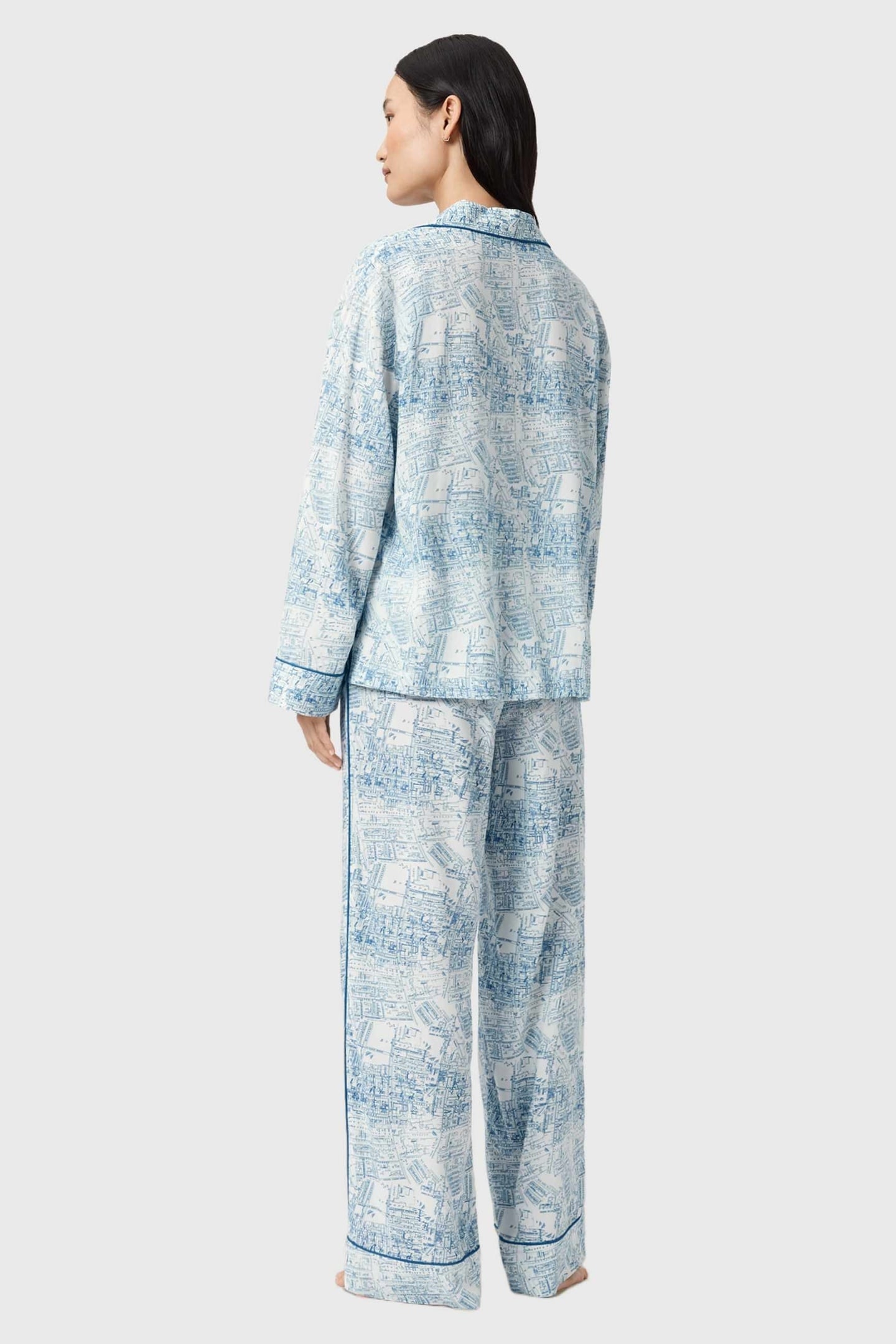 MAUDE PJ SET MAP BLUE 2