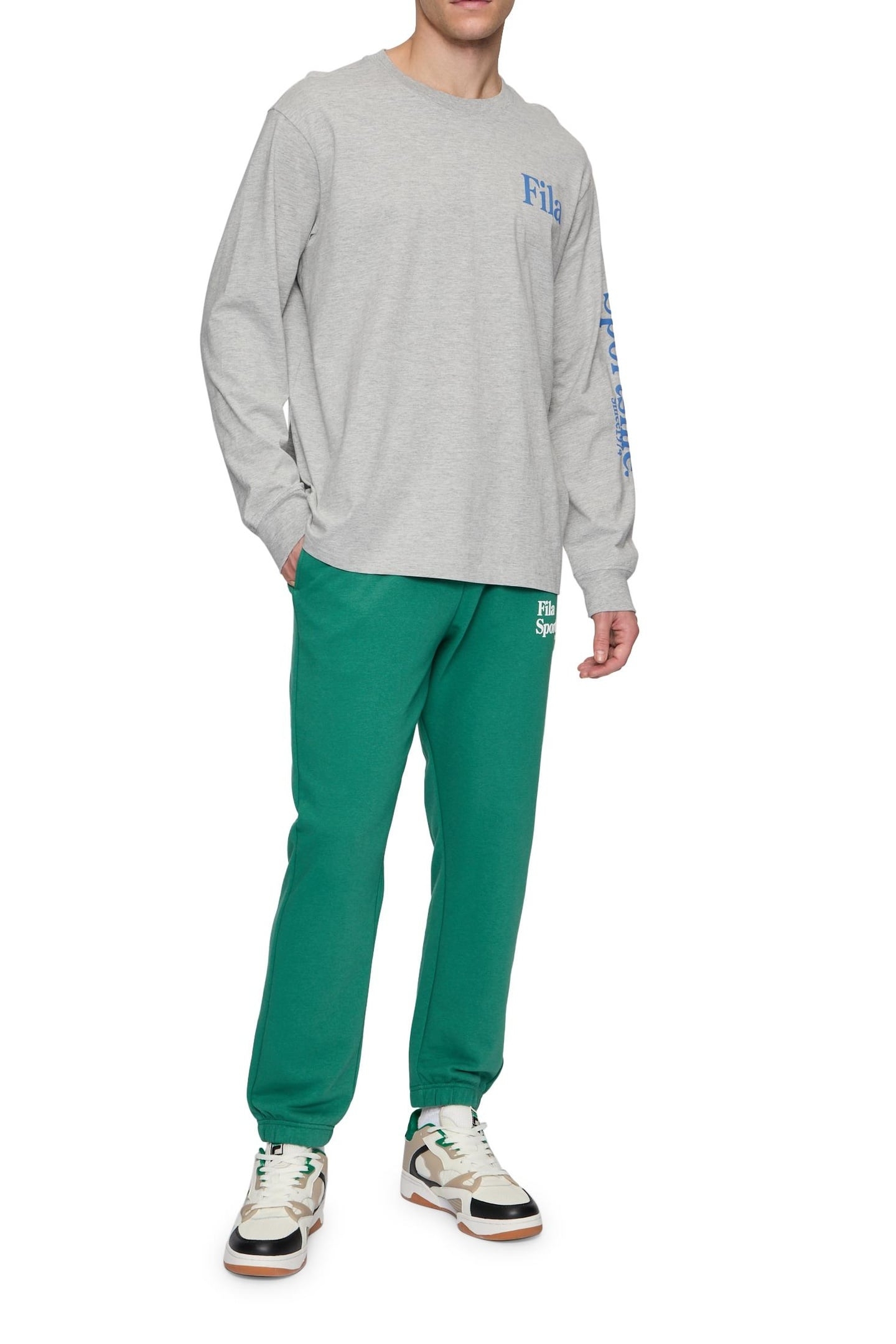 LAON OVERSIZED LONG SLEEVE LIGHT GREY MELANGE 2