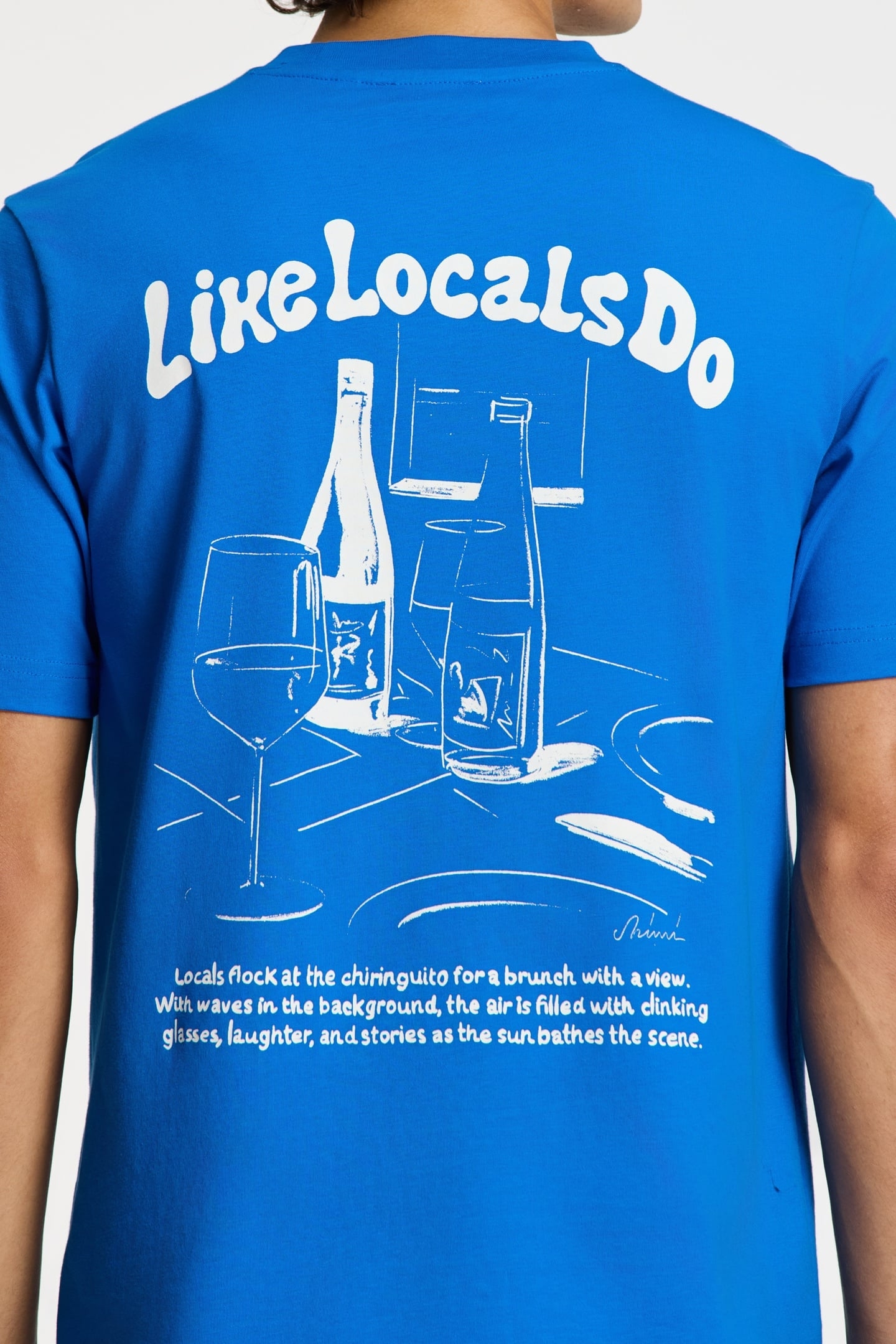 LIAM REGULAR T-SHIRT LIKE LOCALS DO BLUE KOBALT 5