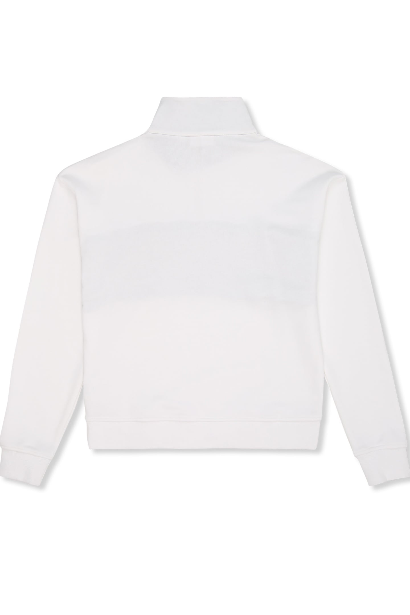 PARELLA RELAXED HALF-ZIP SWEATSHIRT BRIGHT WHITE-TAUPE GRAY 4