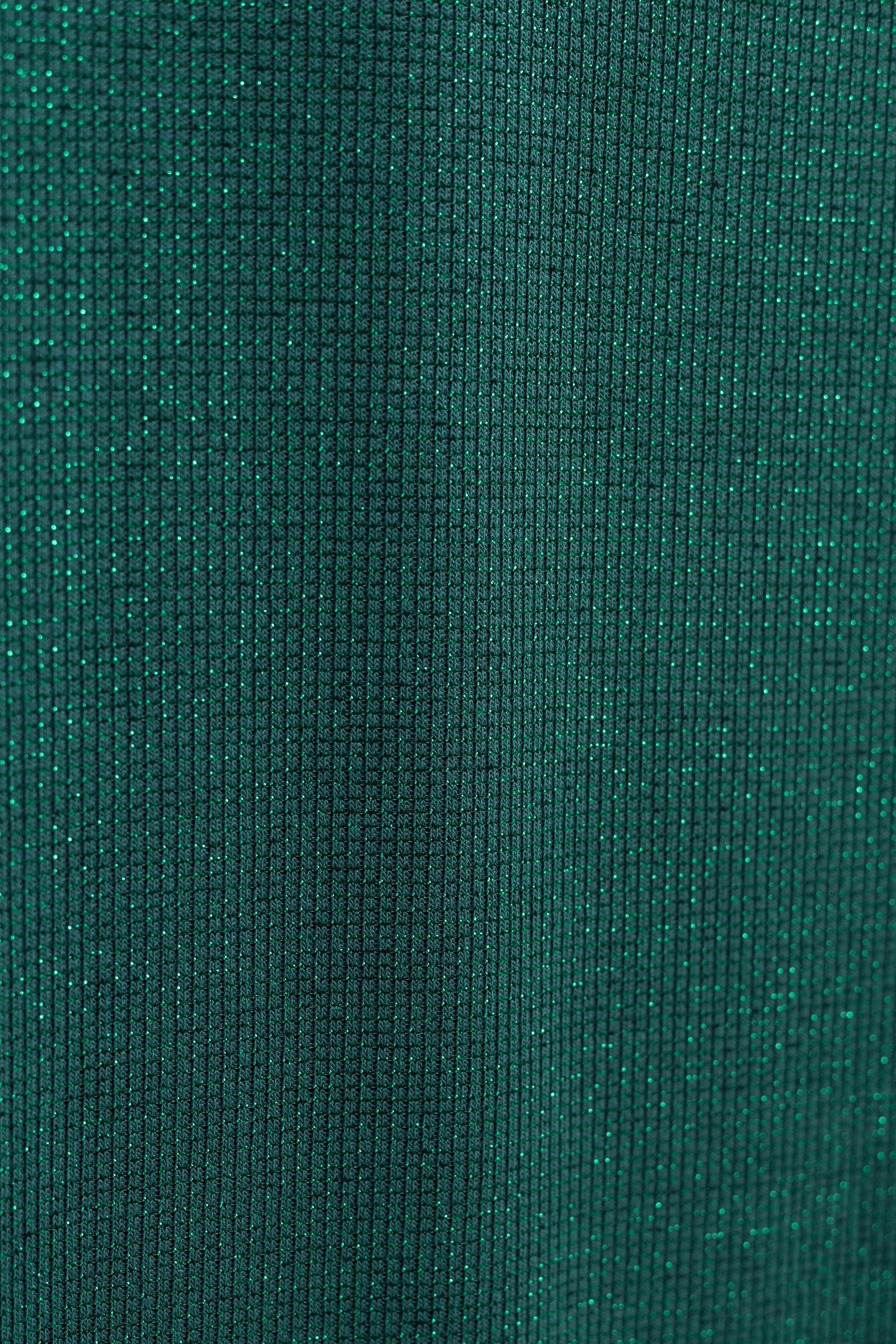 GREEN LUREX WAFFLE KNIT T-SHIRT GREEN 7