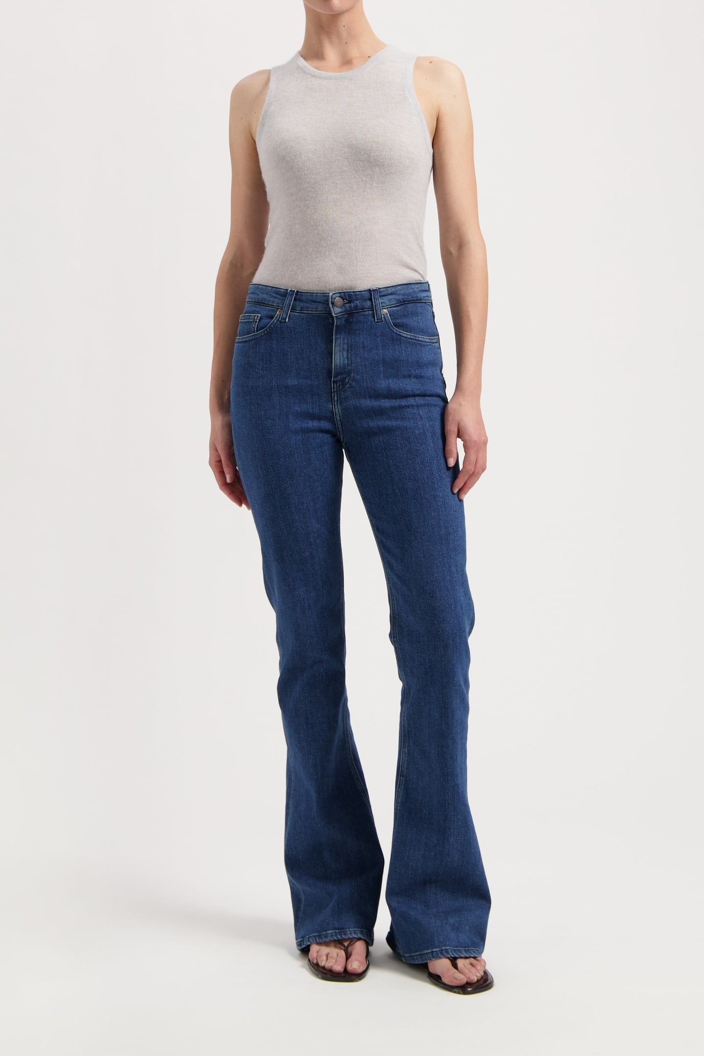 ISY HIGH FLARED STONE INDIGO 1