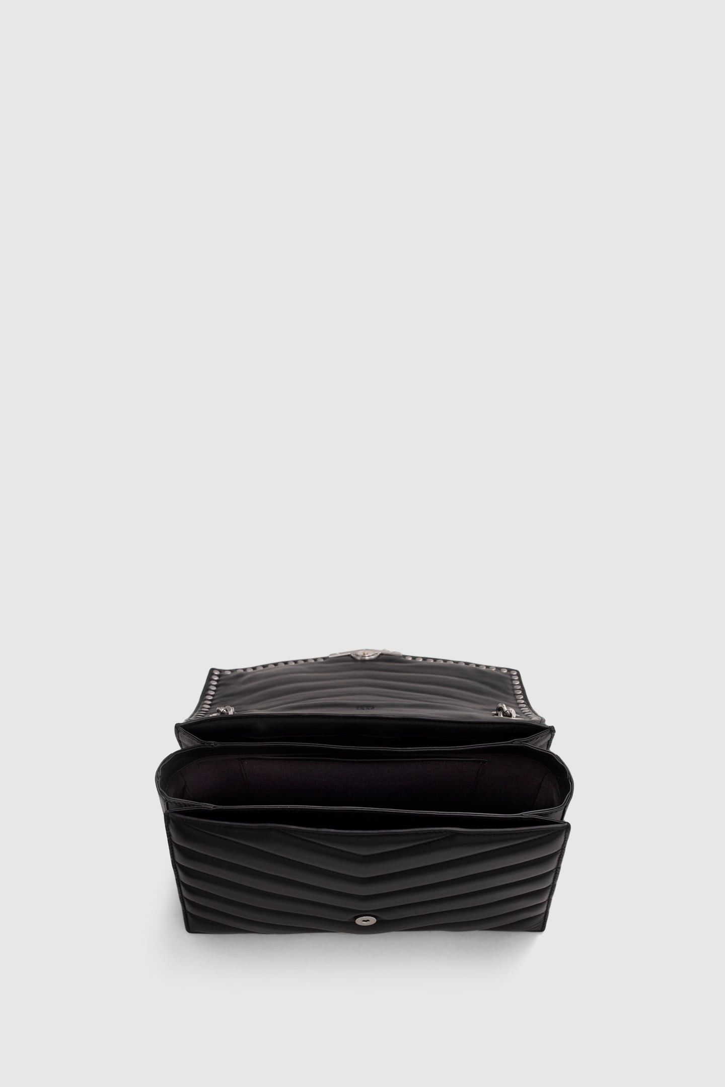 BLACK STUDDED LEATHER THE 1 ROCK BAG SIZE L 6