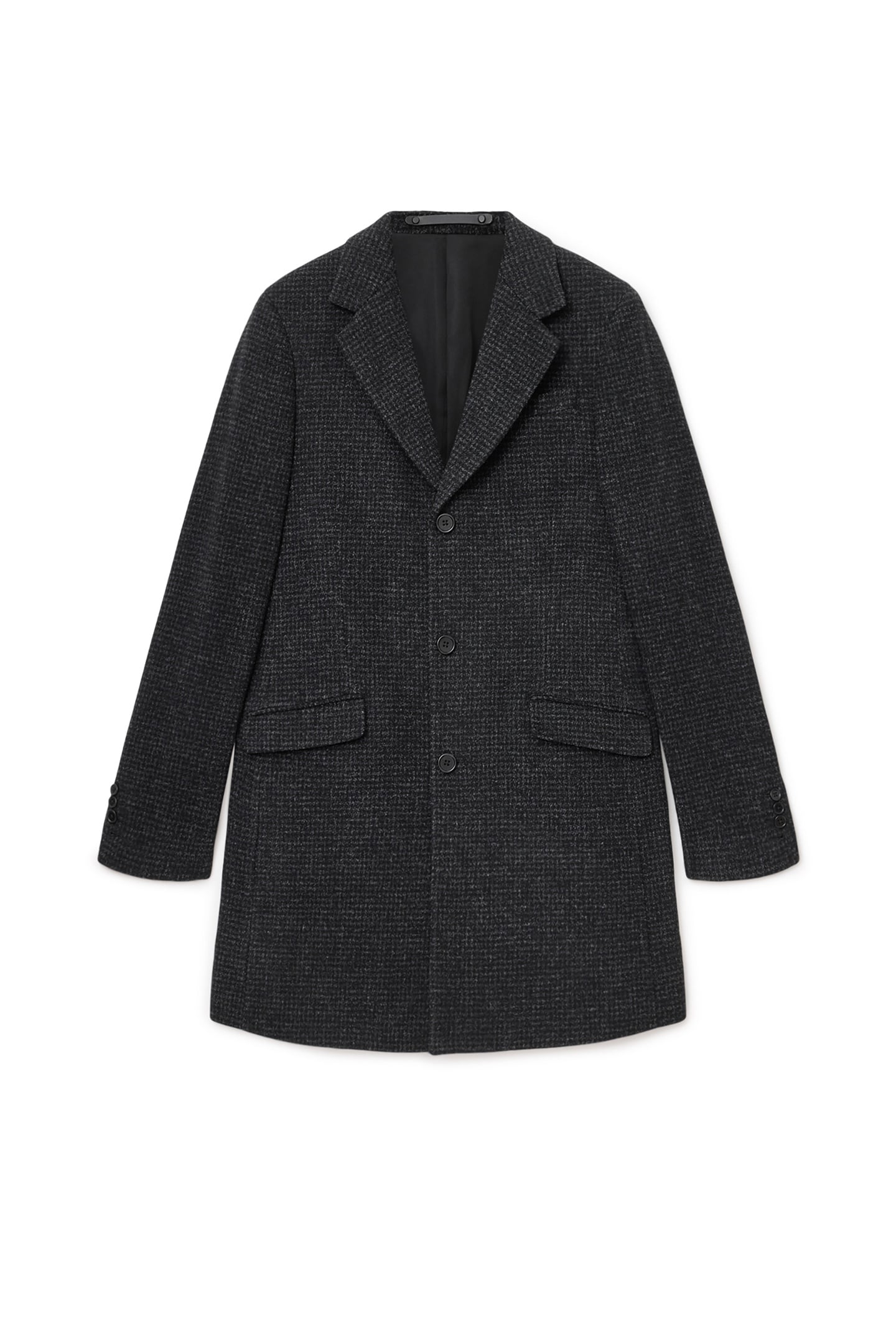 CASPIAN COAT CINDER BLACK MARL 7