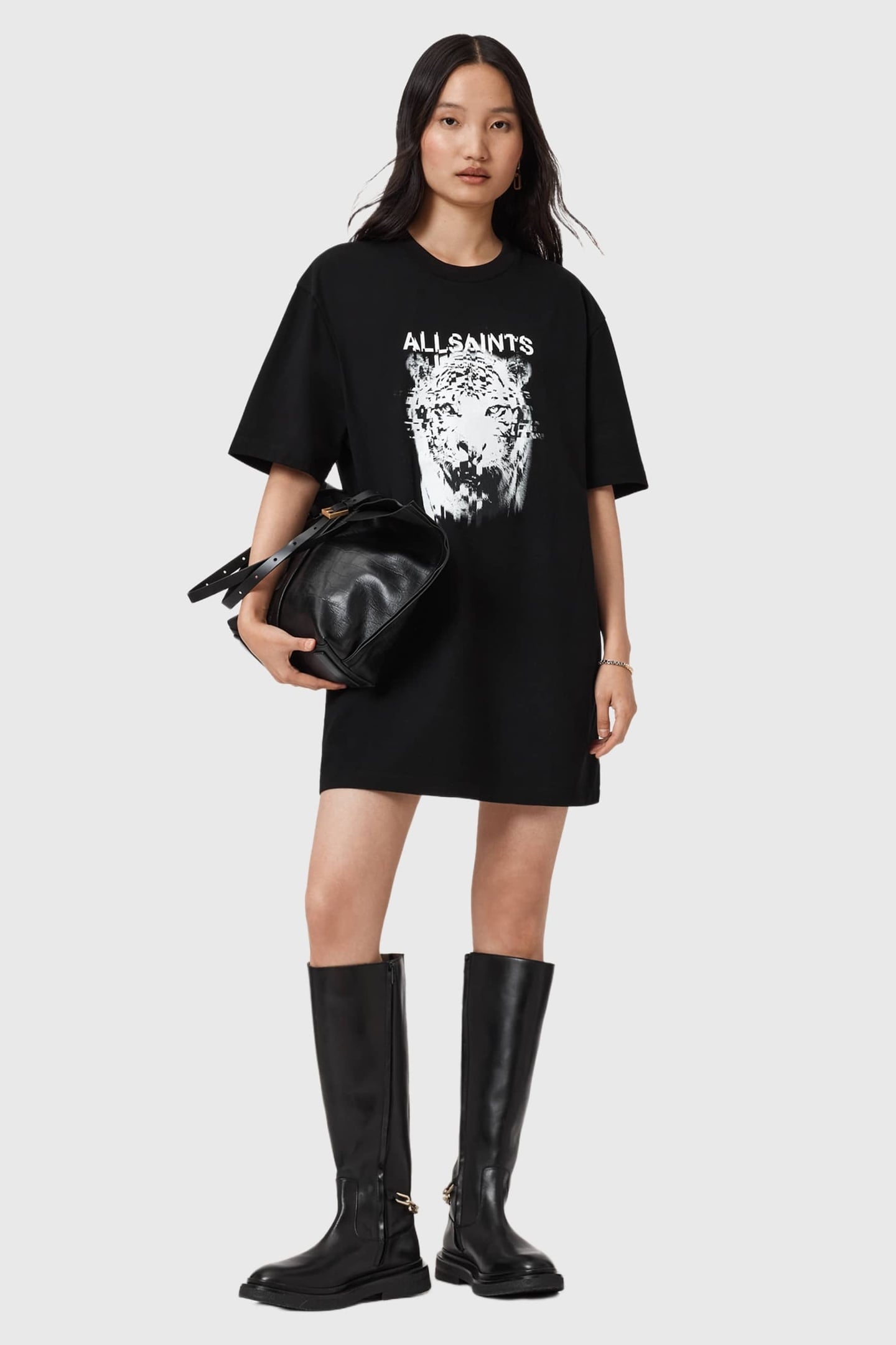 STATIC TEE DRESS BLACK 3