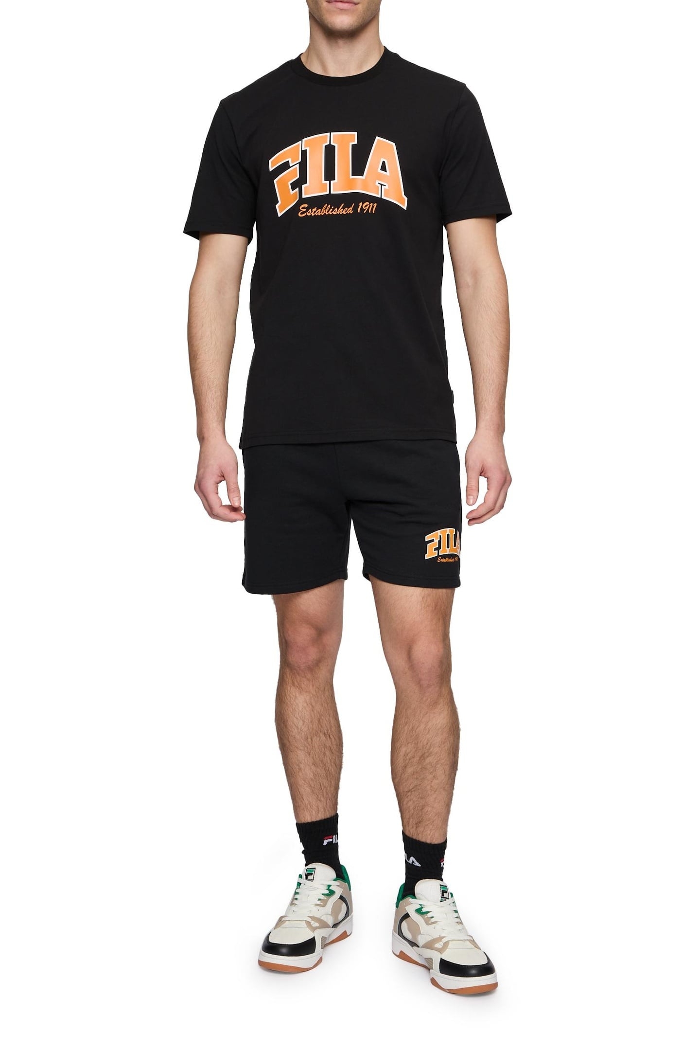 LANDEN SWEAT SHORTS BLACK 1