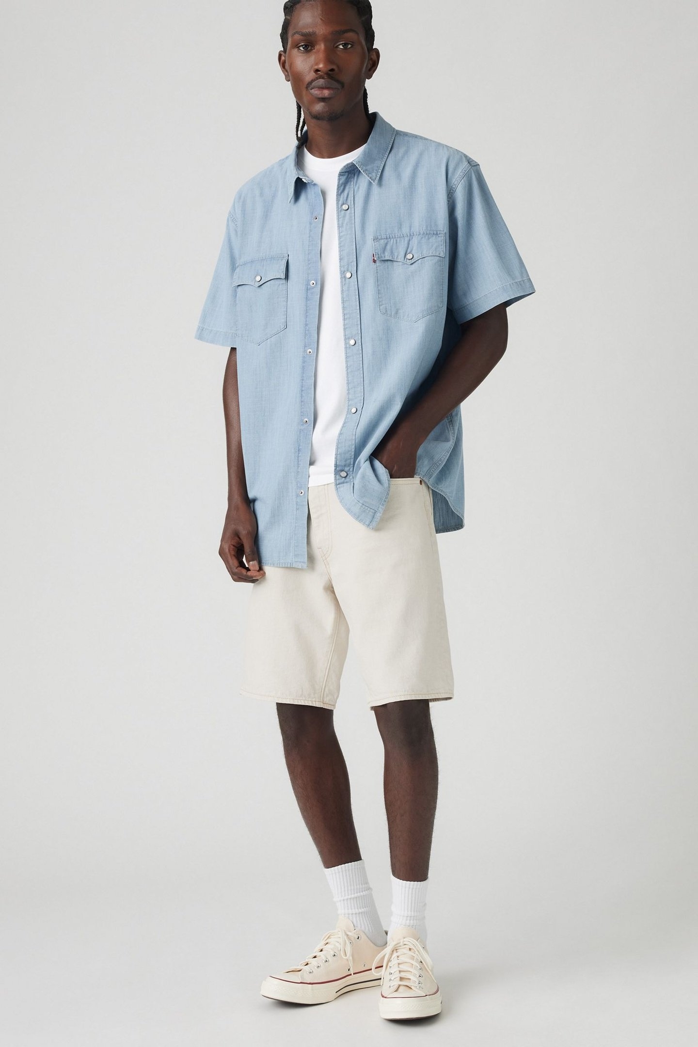 468 LOOSE SHORTS ECRU JOURNAL LTWT SHORT 2