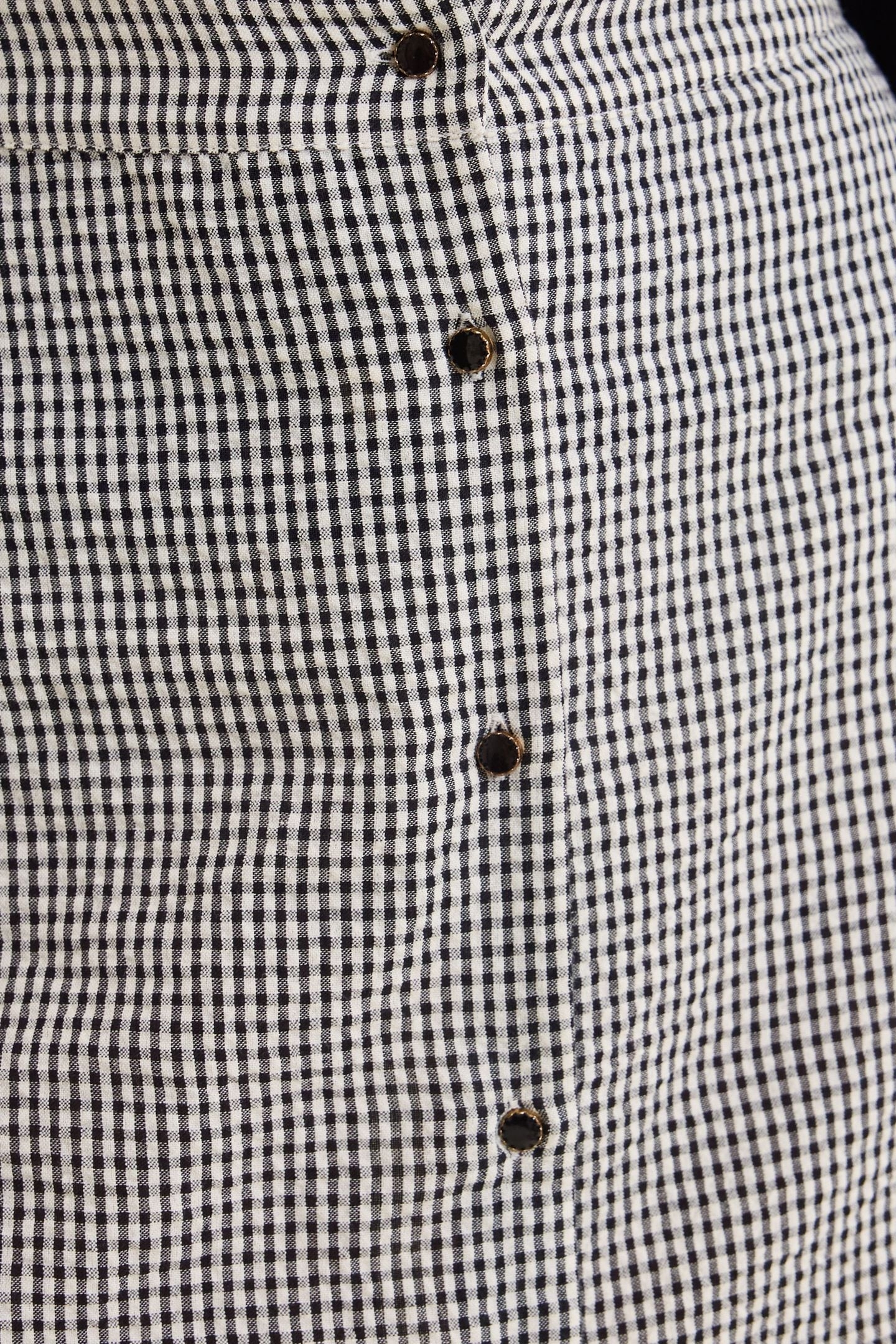 ECRU SKIRT WITH GINGHAM PATTERN AND EMBROIDERY ECRU 5