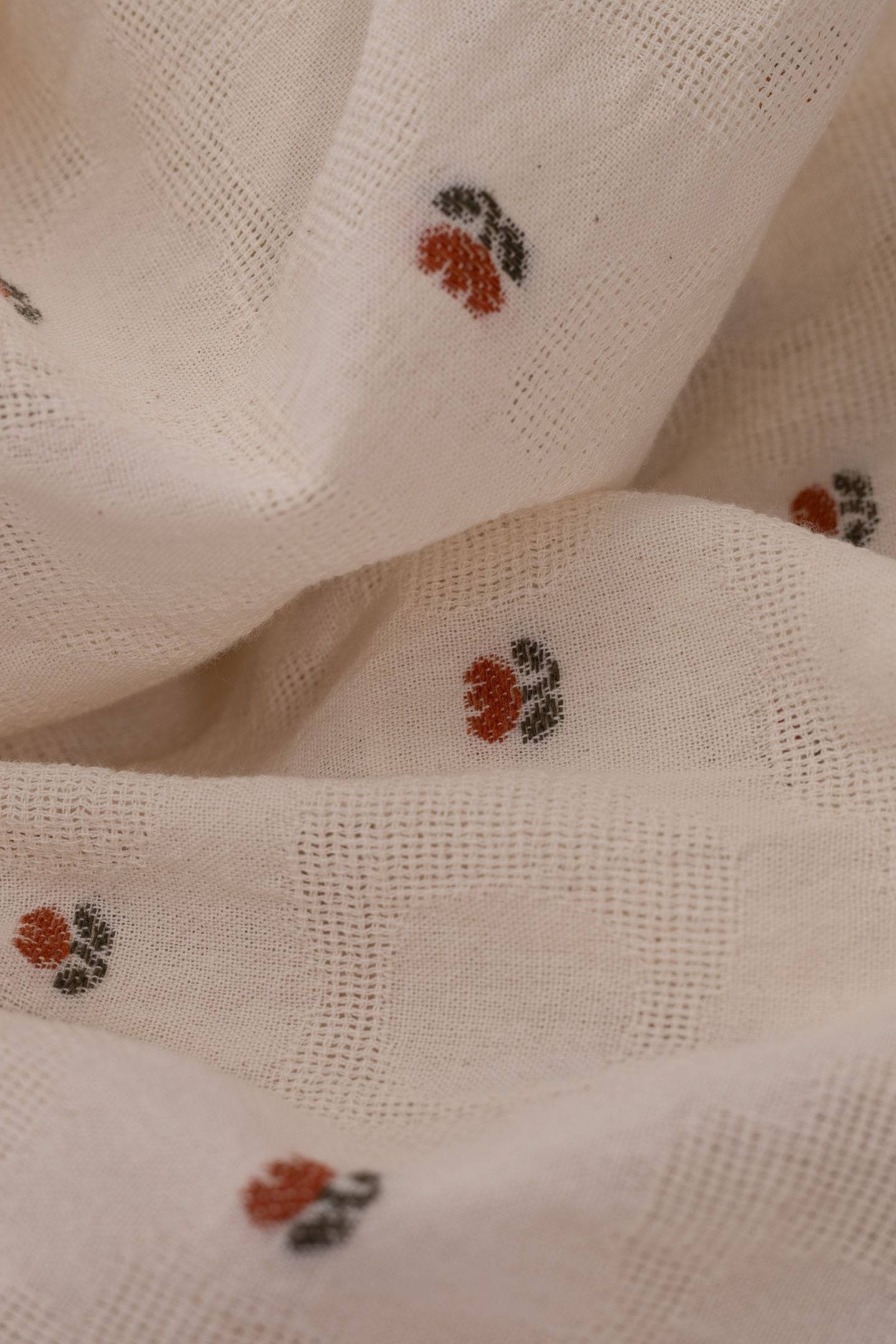 ECRU SHIRT WITH FLOWER MOTIFS ECRU 6