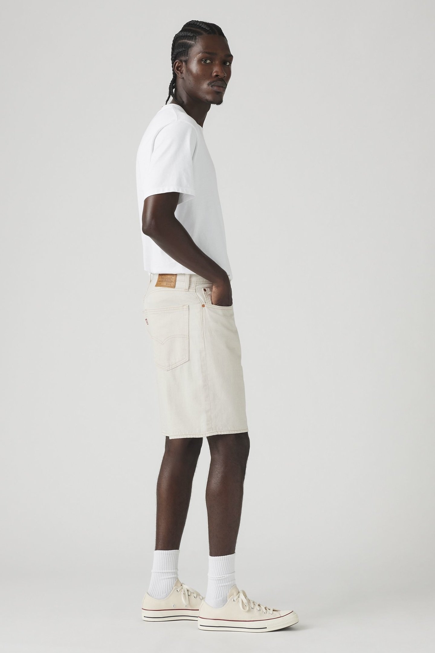 468 LOOSE SHORTS ECRU JOURNAL LTWT SHORT 7