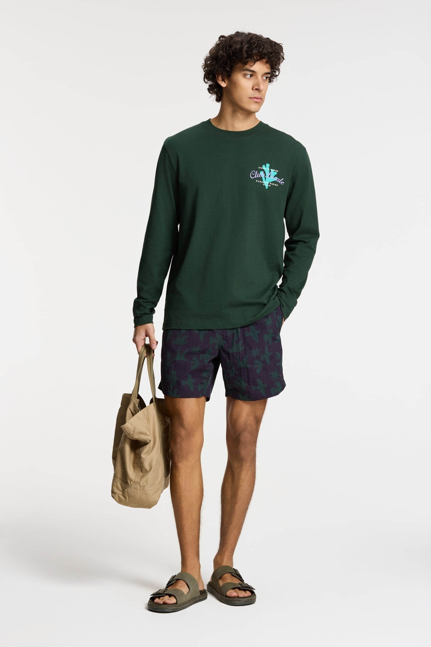 JUDE REGULAR LONGSLEEVE PARADISE GREEN LEAF 3