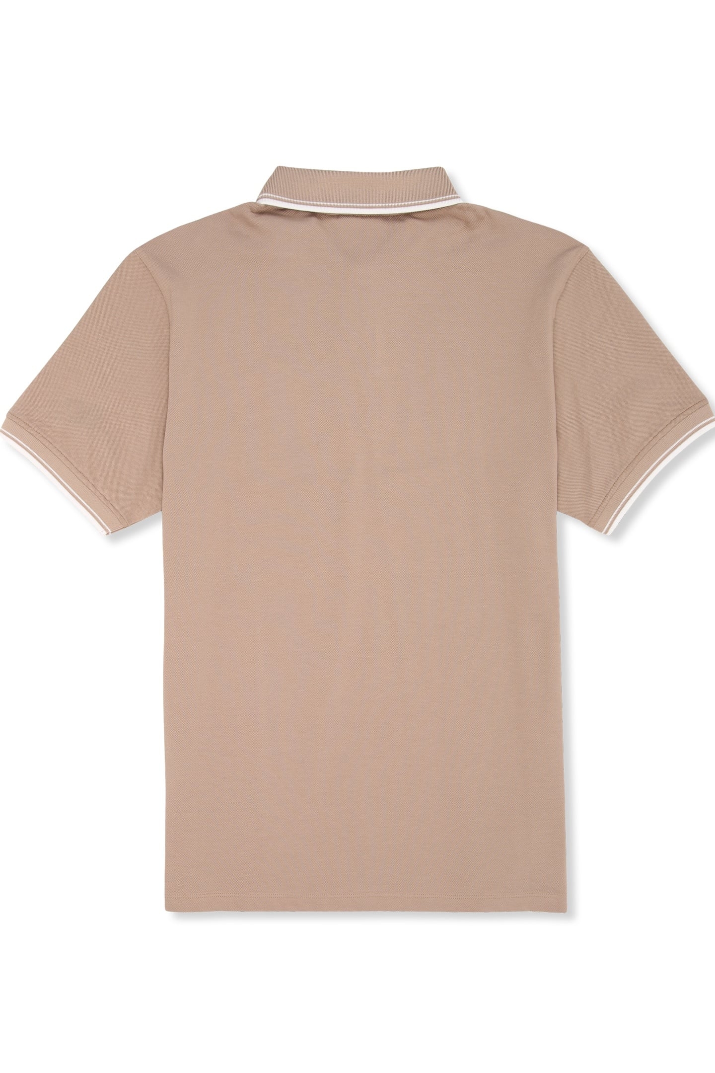 BIELLA REGULAR TIPPED POLO SHIRT TAUPE GRAY 4