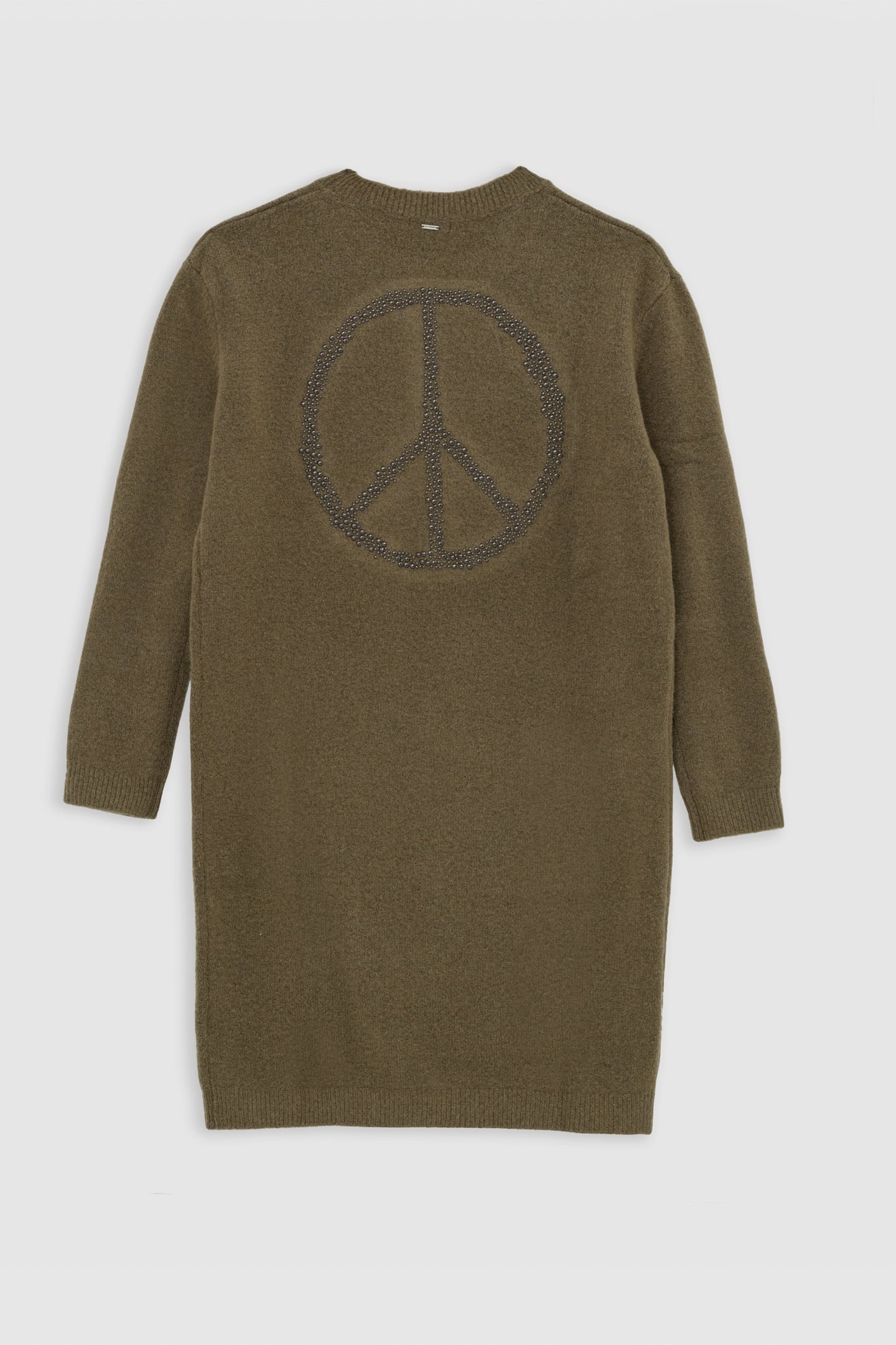 PEACE & LOVE KNIT DRESS WITH STUDDED BACK 1