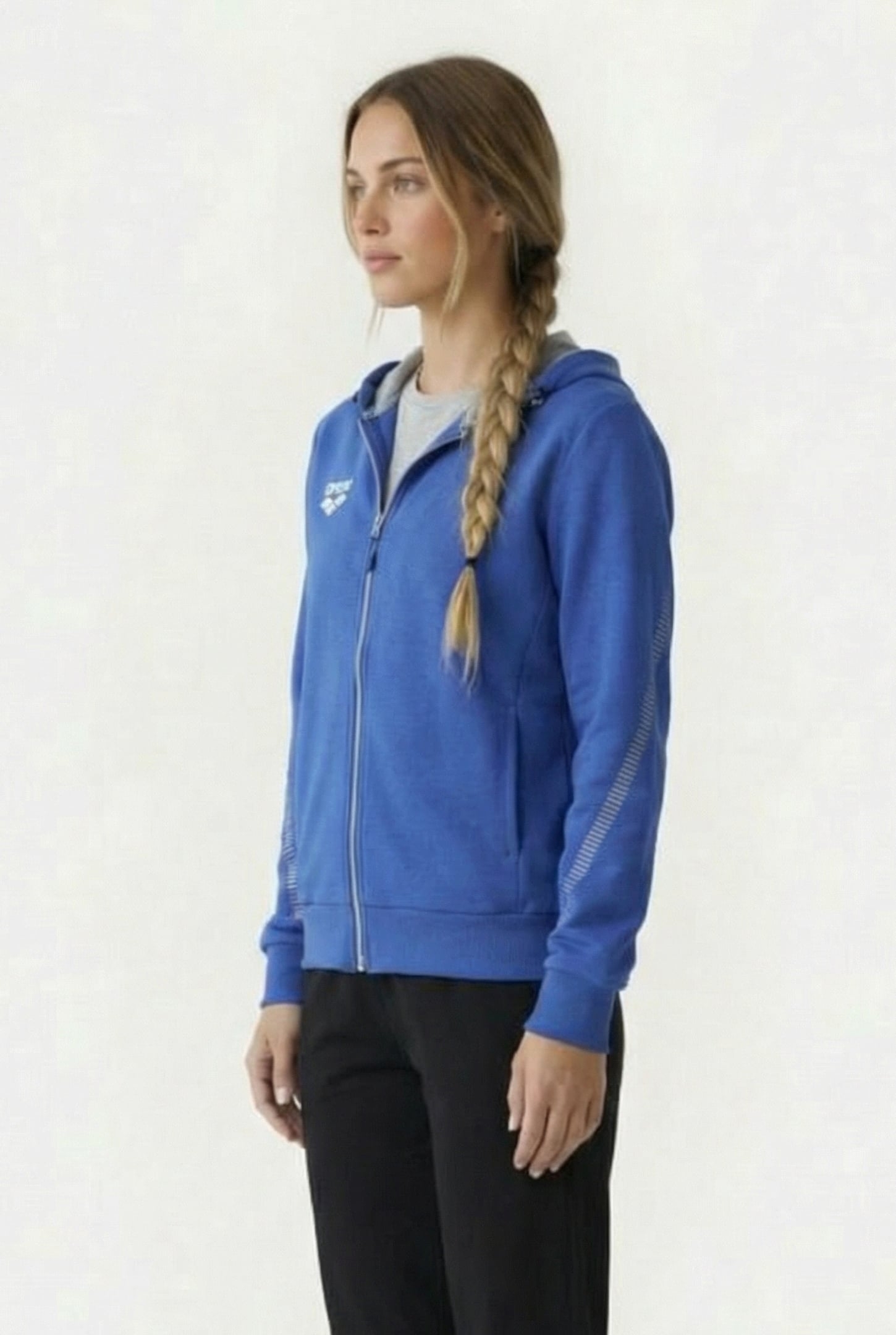 W TL HOODED JACKET ROYAL 3