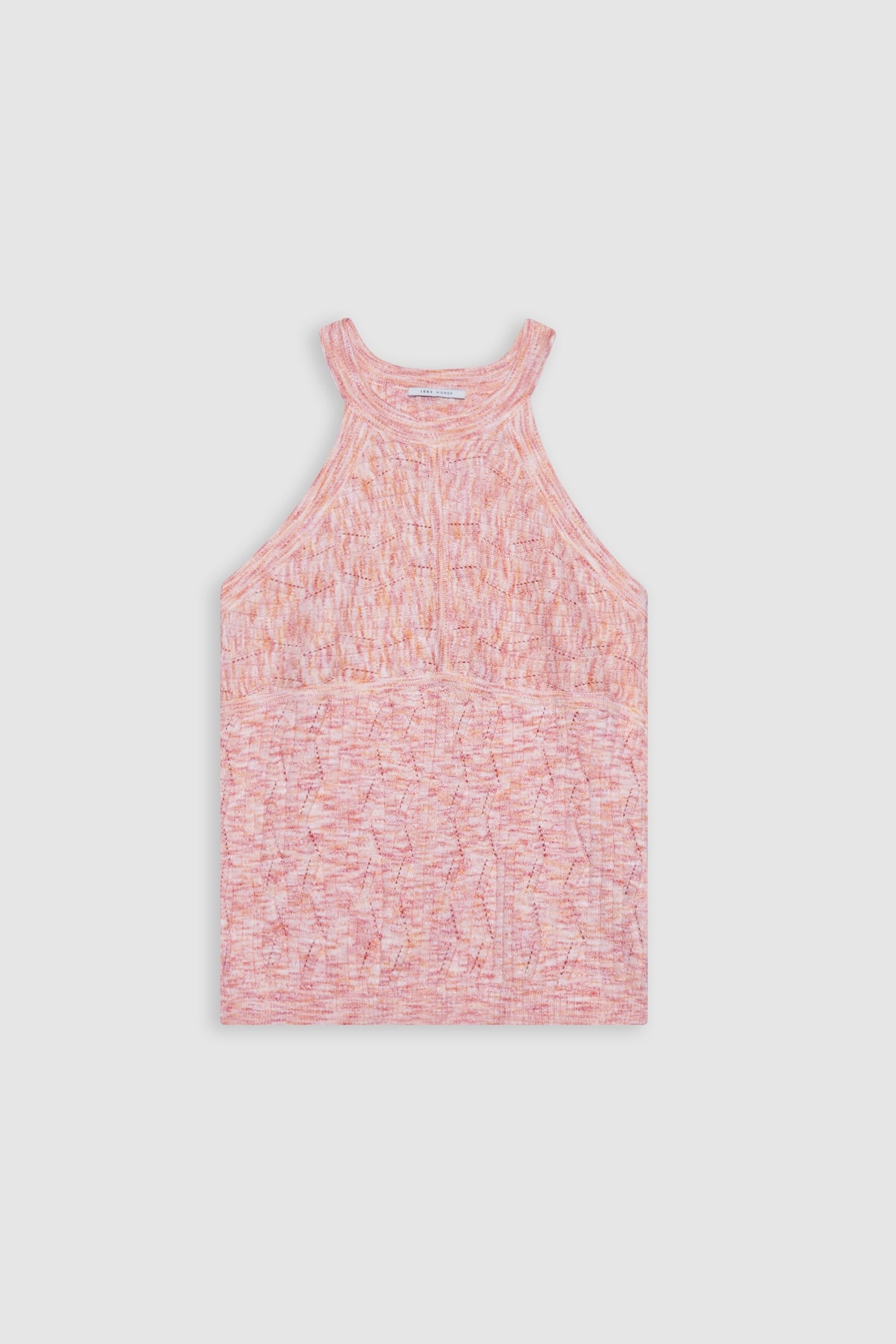 PINK MARL KNIT SLEEVELESS SWEATER 5