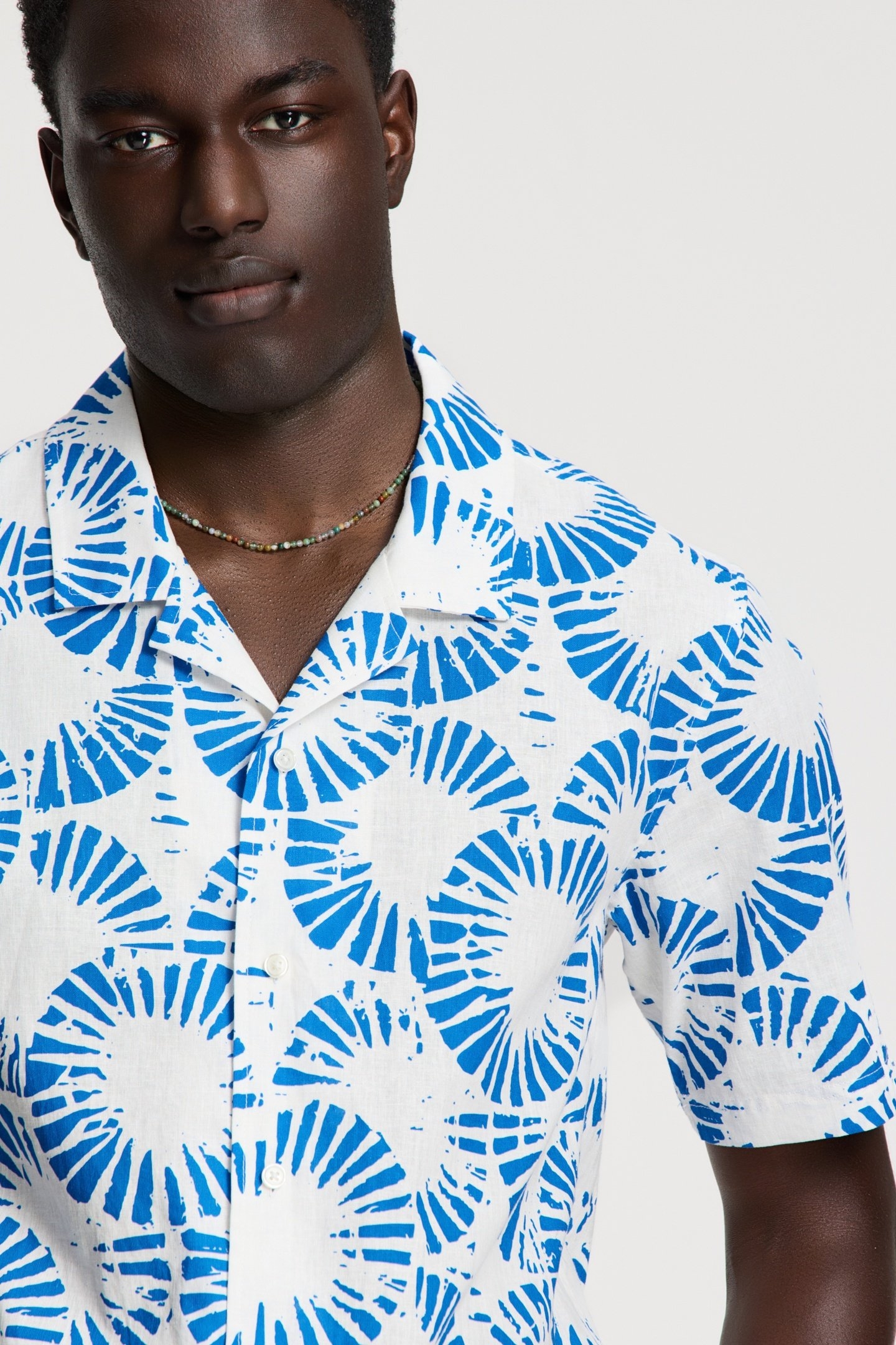 VIC SHORT SLEEVE SHIRT RIPPLE WHITE BLUE RIPPLE 6