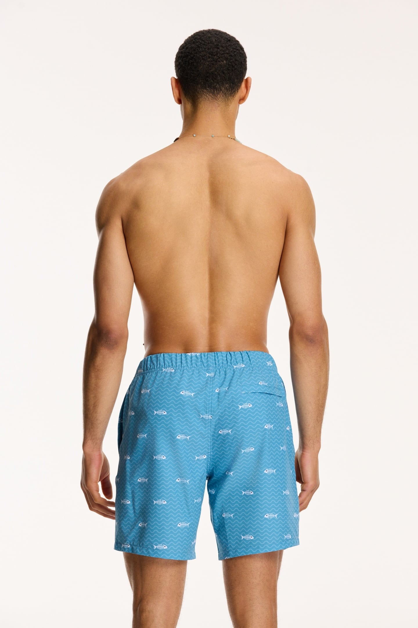 SWIM SHORTS FISH BONE CANADIAN BLUE 4