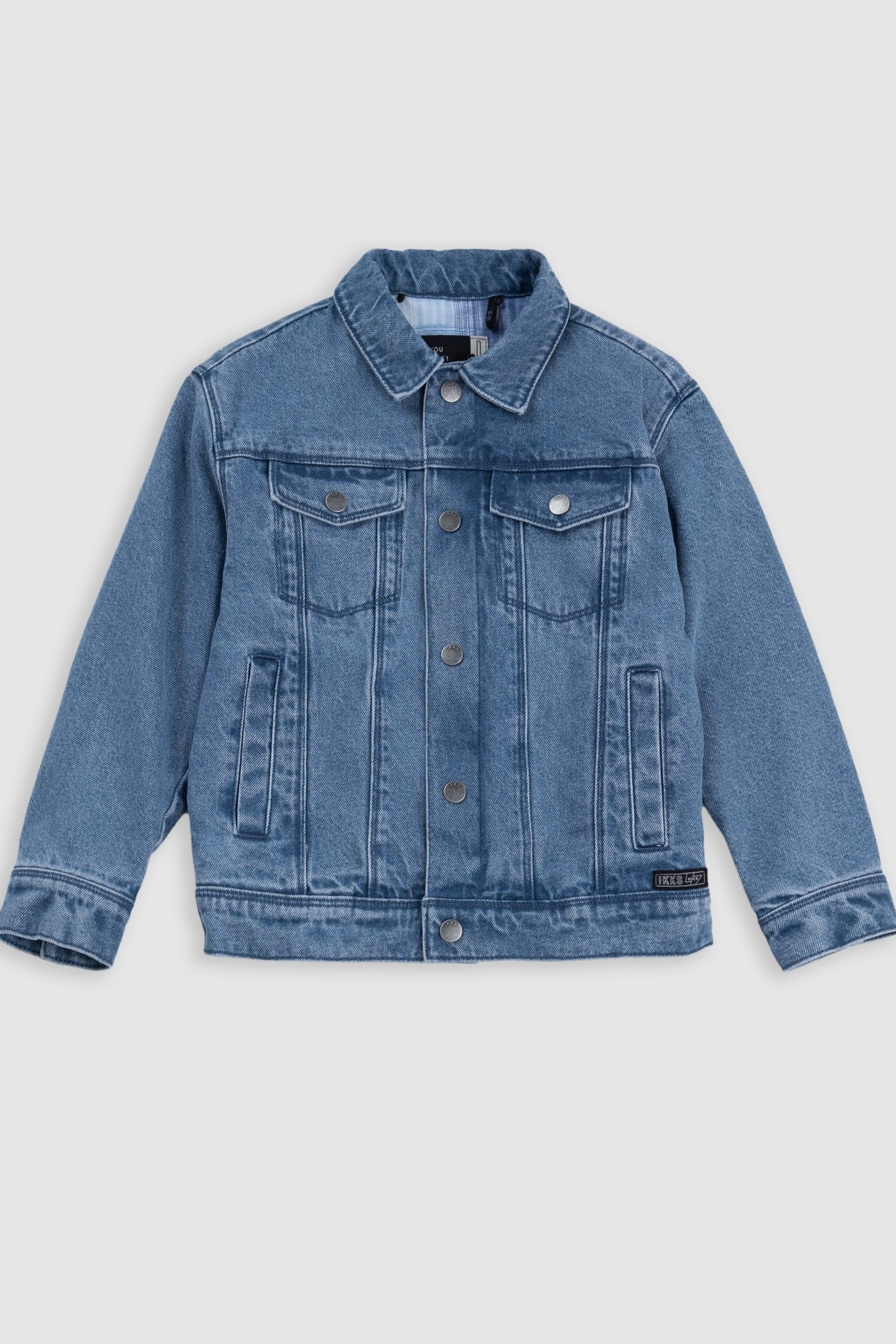BLUE DENIM JACKET WITH REMOVABLE HOOD 2