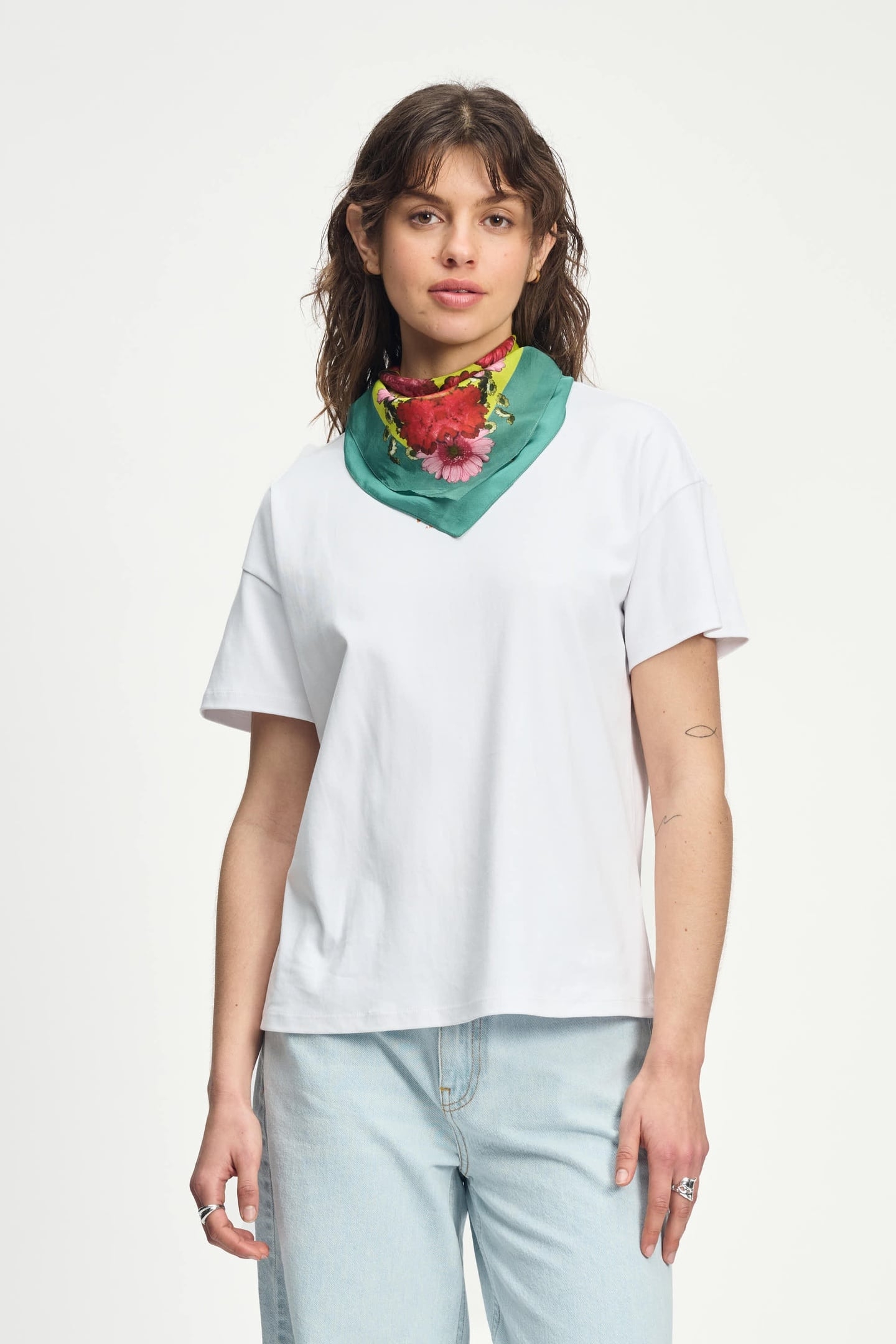 SHAWL - BOUQUET LIME PETITE GREEN 1