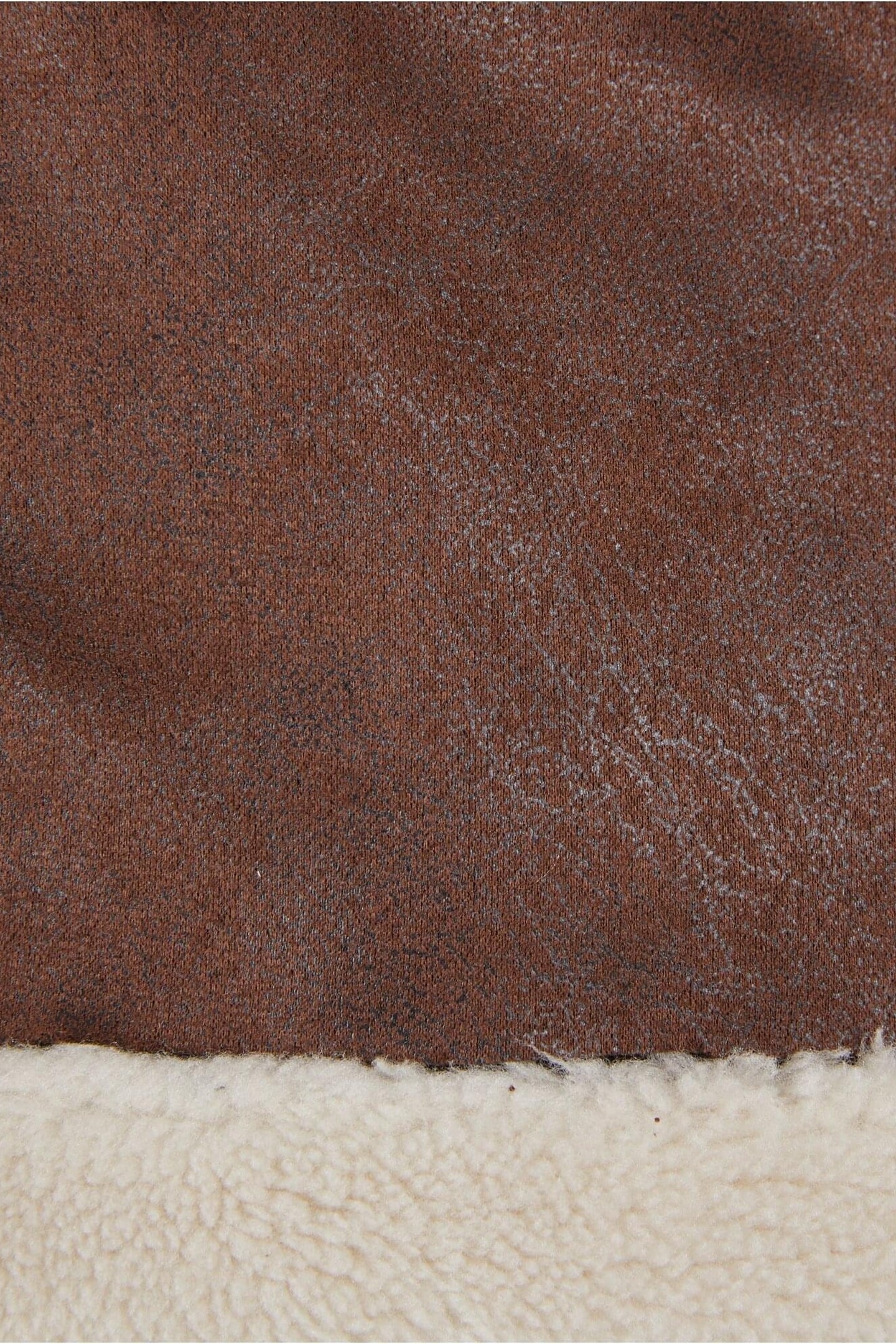 LADIES SHEARLING JACKET BROWN/WHITESAND 8