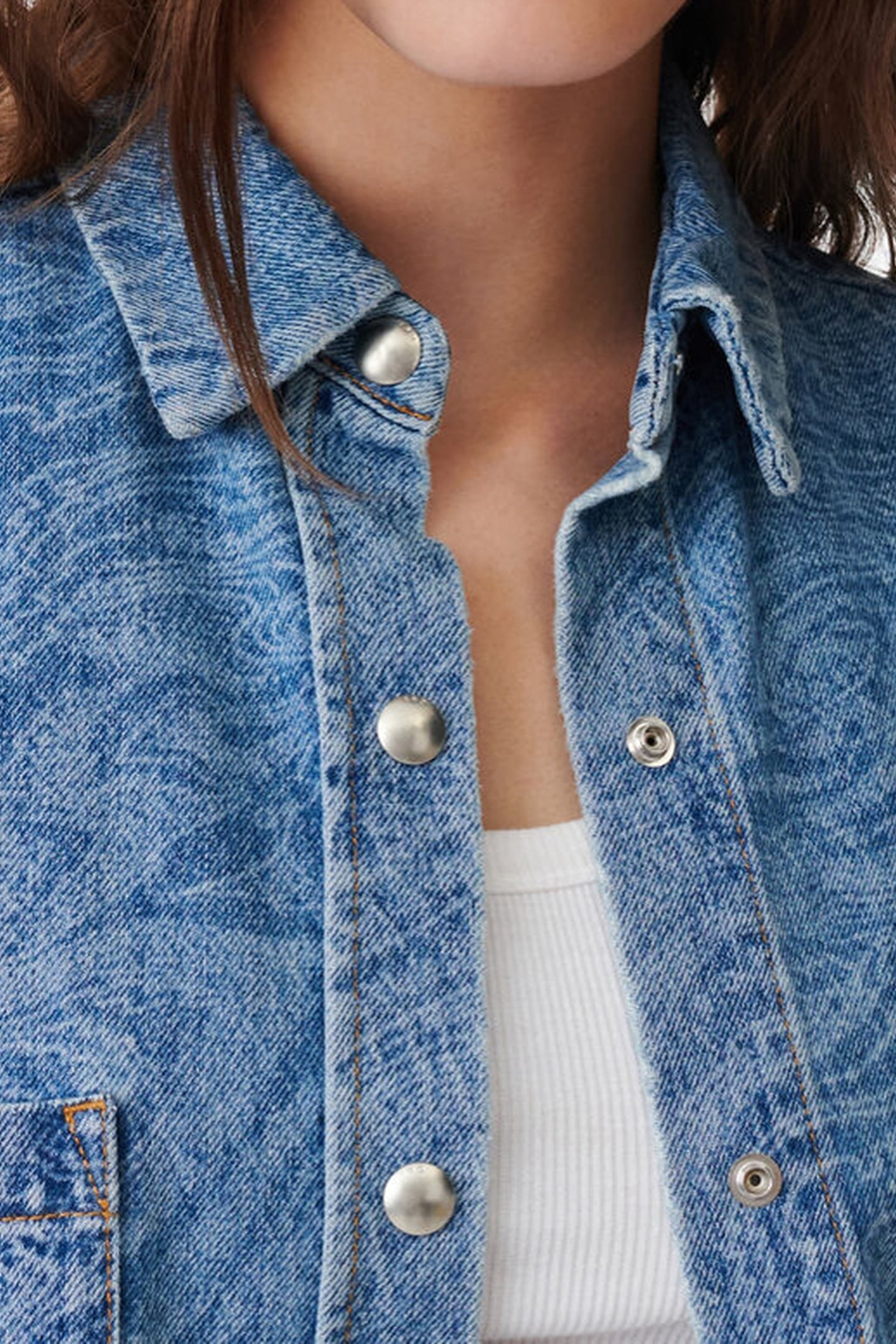 PAMPELOO OVERSHIRT LASER DENIM 6