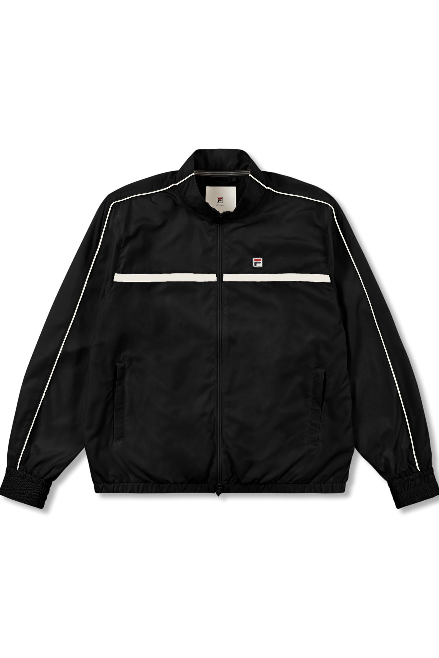 SAN SIRO OVERSIZED WOVEN TRACK JACKET BLACK 5