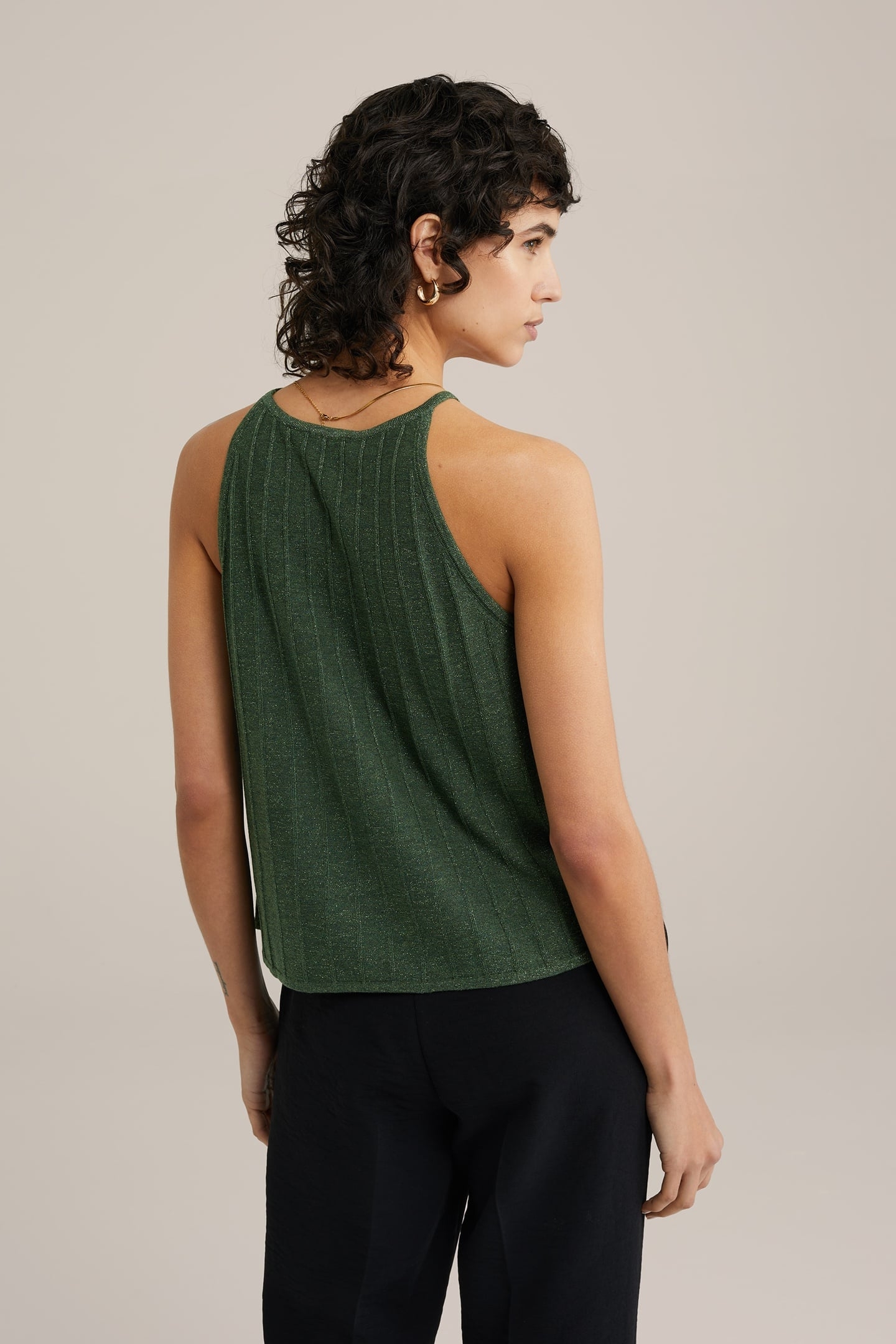 KNITTED PULLOVER DARK GREEN 3