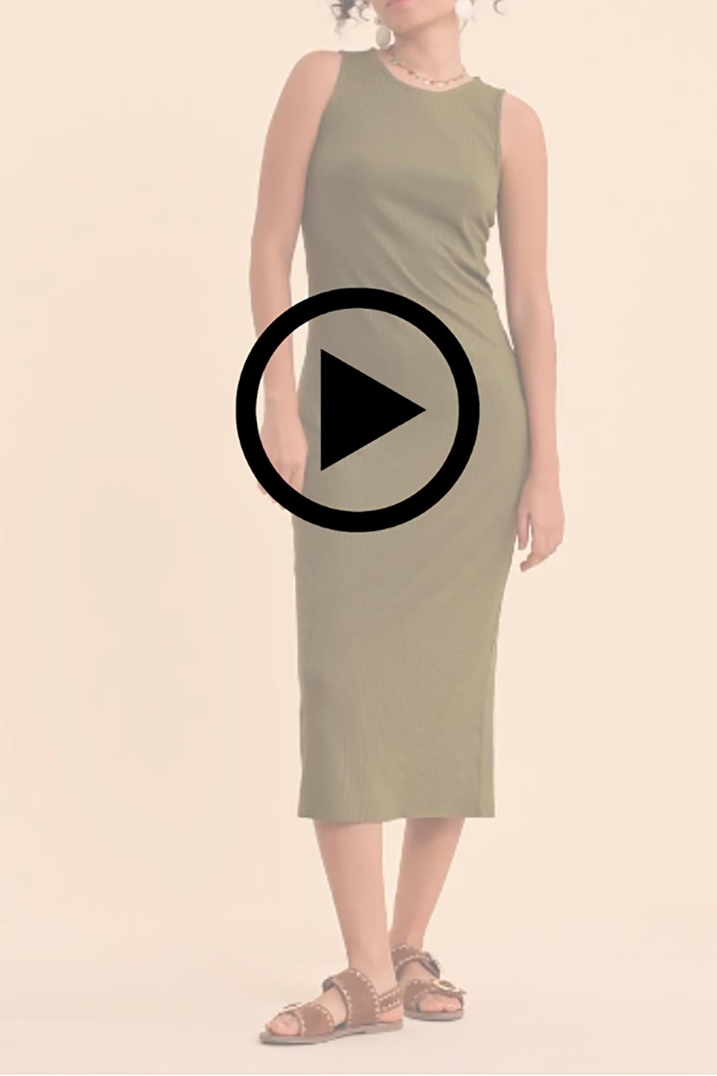 KHAKI TUBE DRESS KHAKI 4