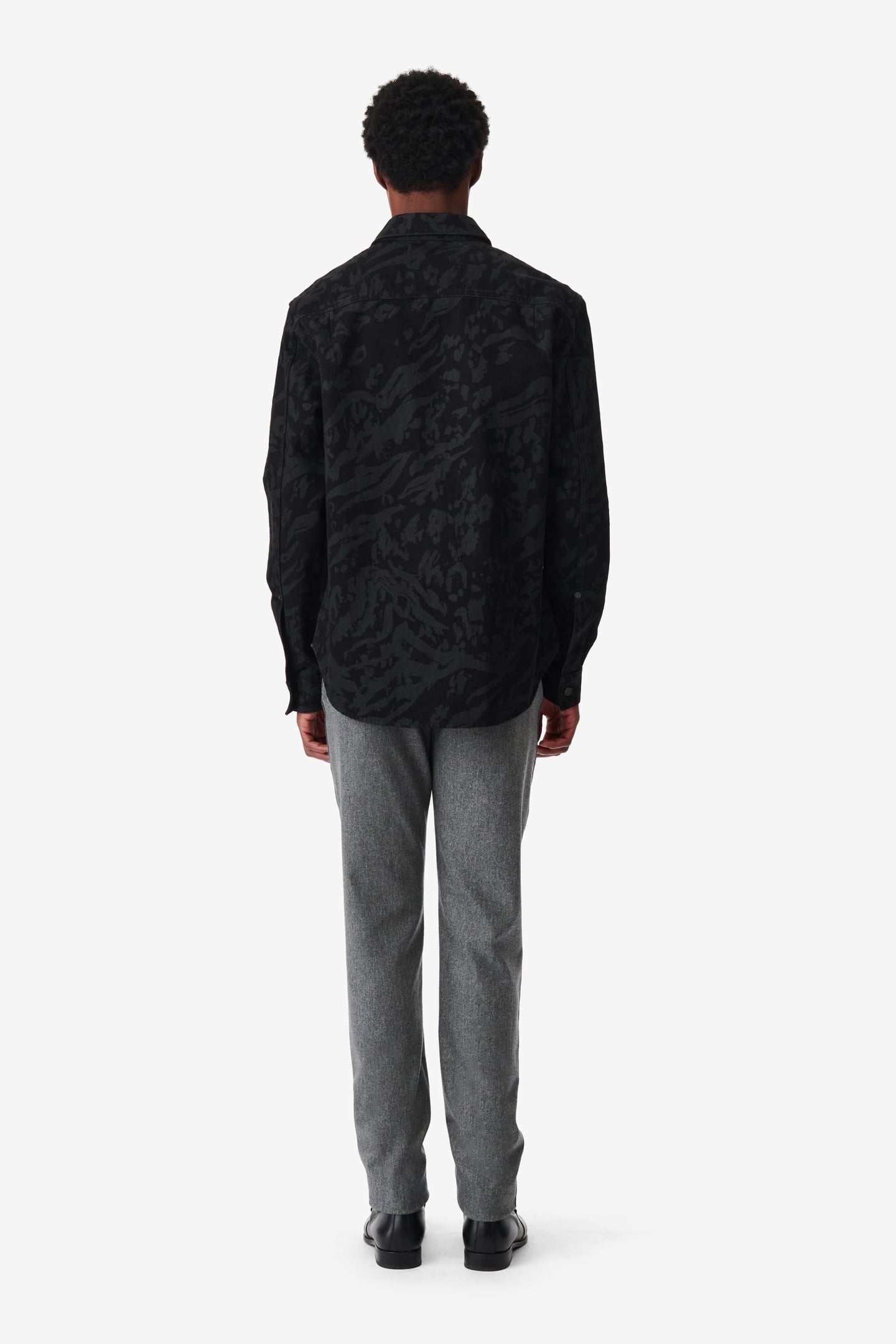 KOPINO SHIRT BLACK/BLACK LEOPARD 3