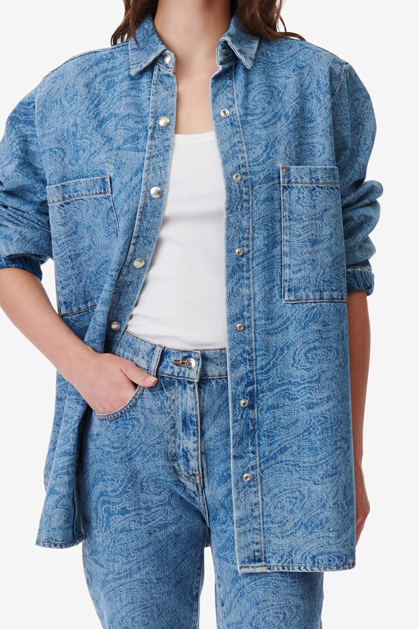 PAMPELOO OVERSHIRT LASER DENIM 5