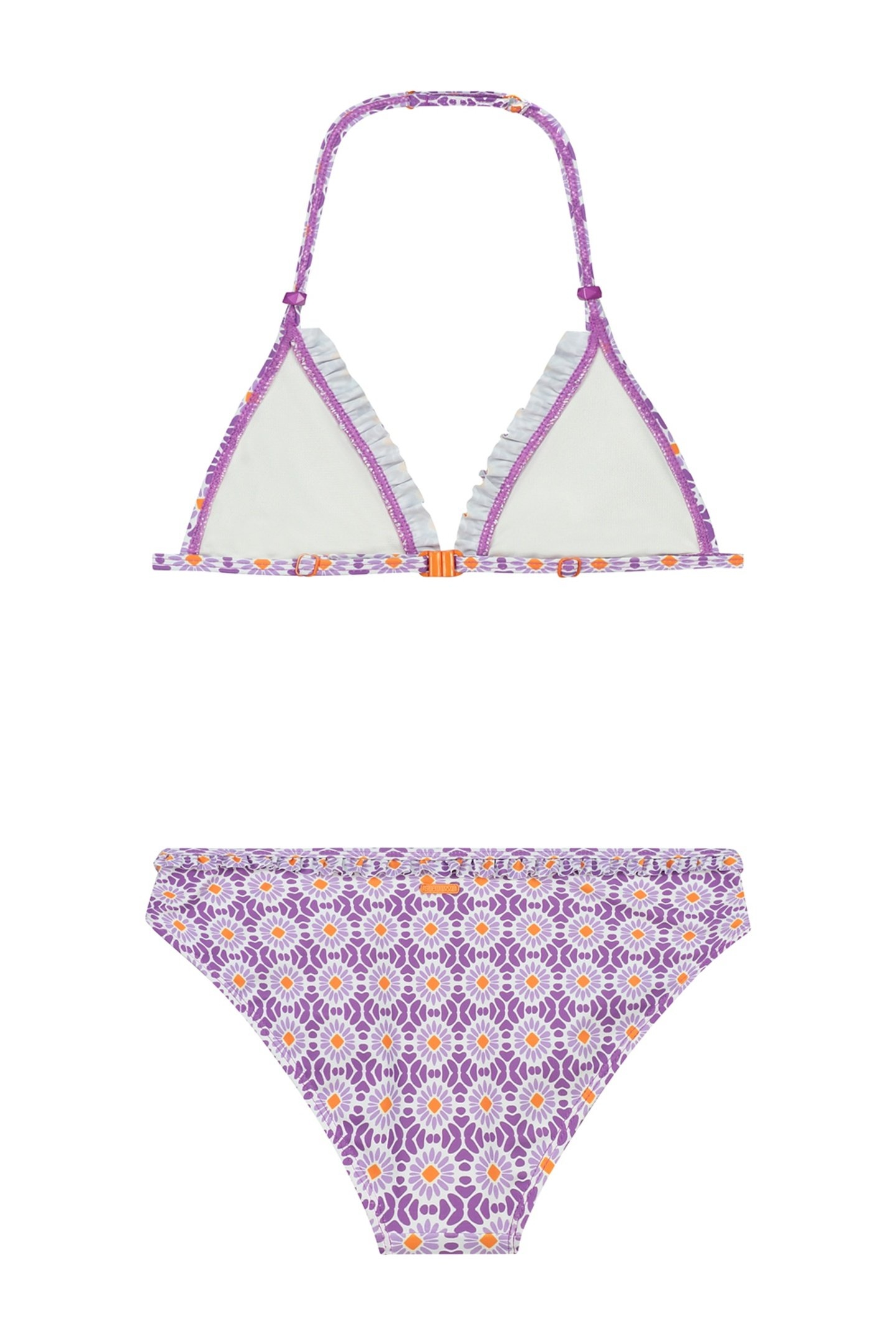 GIRLS LIZZY BIKINI SET PORTO TILE SUMMER PURPLE TILE 2