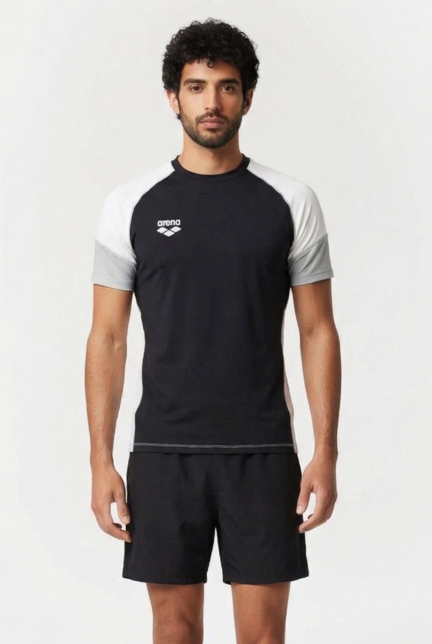 UNISEX TL TECH S/S RAGLAN TEE BLACK-GREY-ICE 1