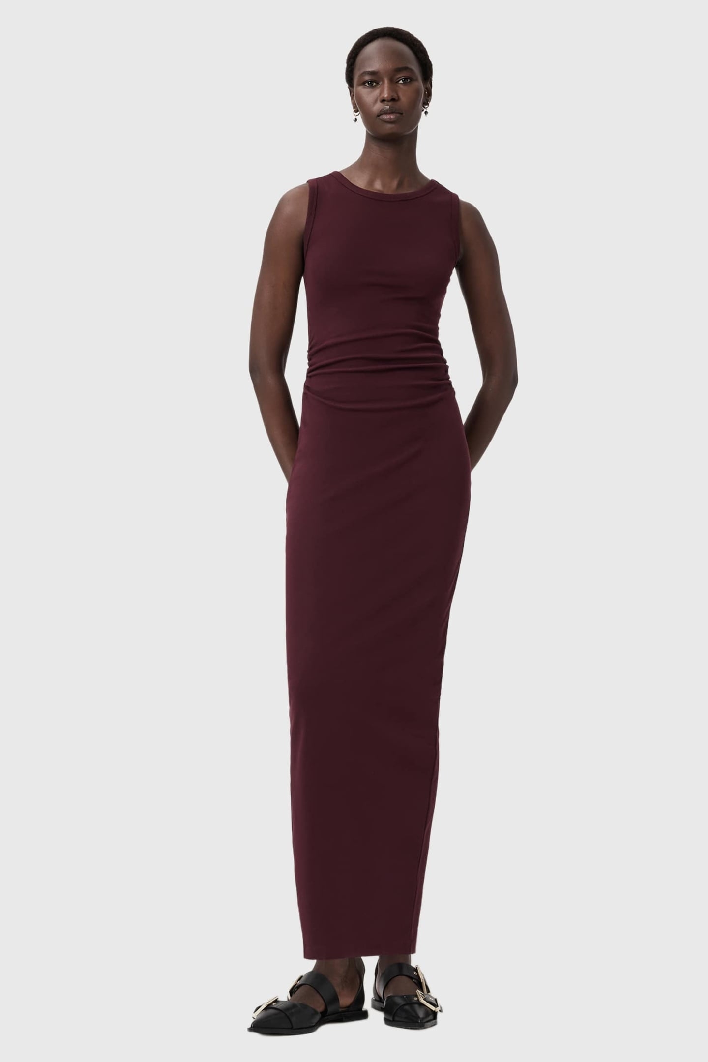 KATARINA DRESS OXBLOOD RED 1