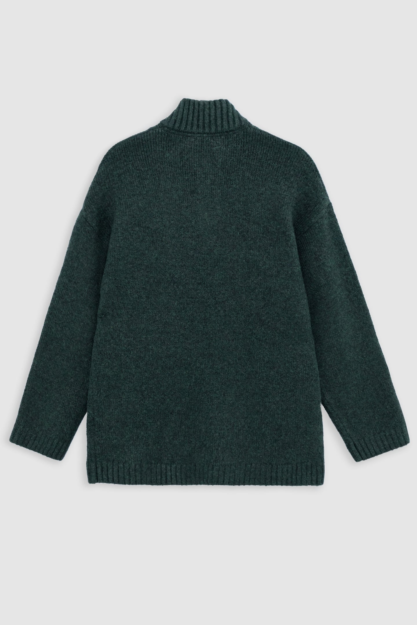 GIRL'S GREEN TRUCKER-NECK SWEATER 2