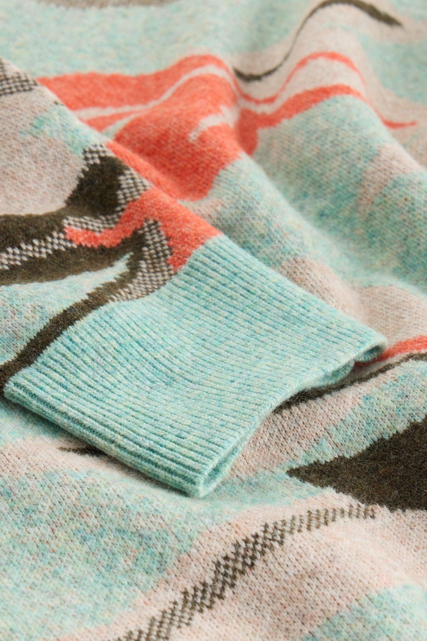 PETAL JUMPER GREEN MULTI 4