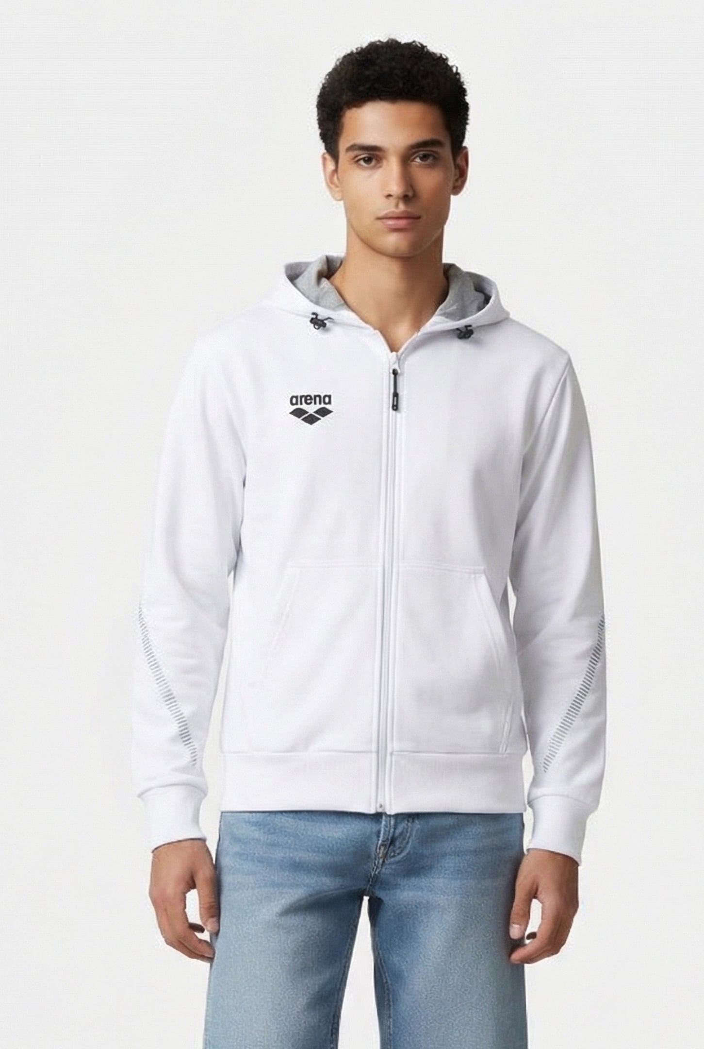 UNISEX TL HOODED JACKET WHITE 2